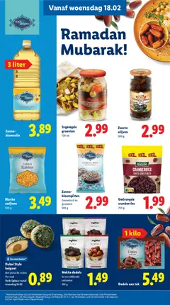Mekka dadels, In verschillende varianten 180 g - Voorbeeld van een folder van Lidl, geldig van 16.02.2026 | Pagina: 17