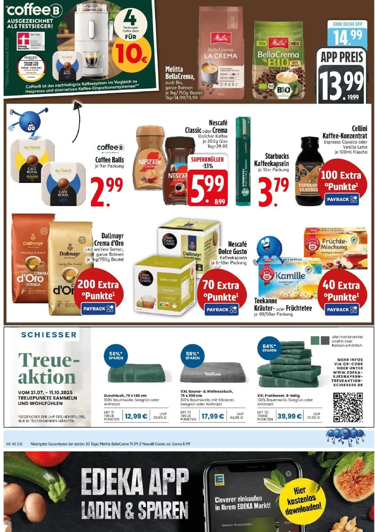 Edeka prospekt Markt Schwaben	 – gültig ab 28.09.2025 | Seite: 12 | Produkte: Melitta, Starbucks, Teekanne, Dolce gusto