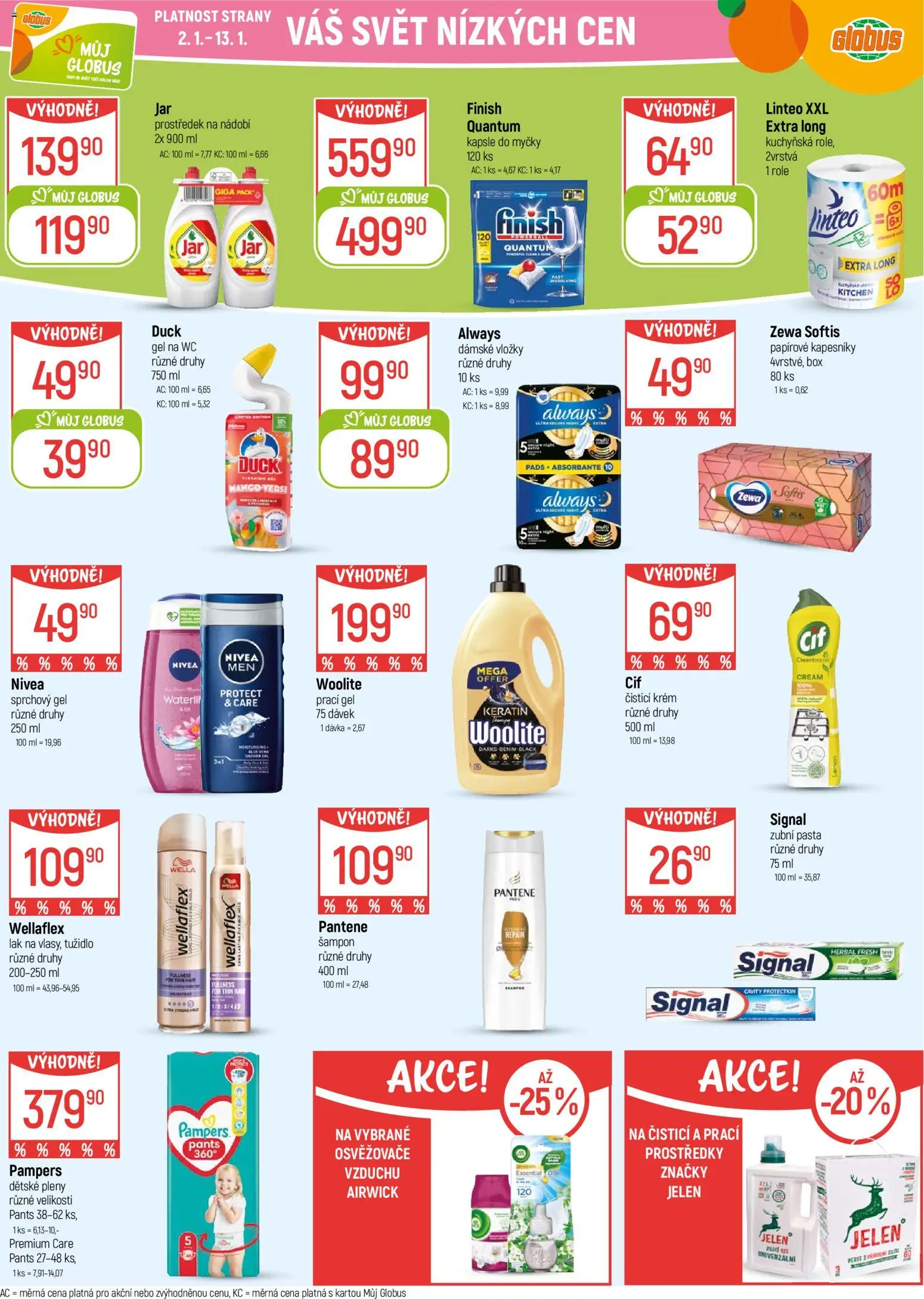 Globus leták - Praha-Štěrboholy od 02.01.2026 | Strana: 23 | Produkty: Zubní pasta, Nivea, Pampers, Šampon