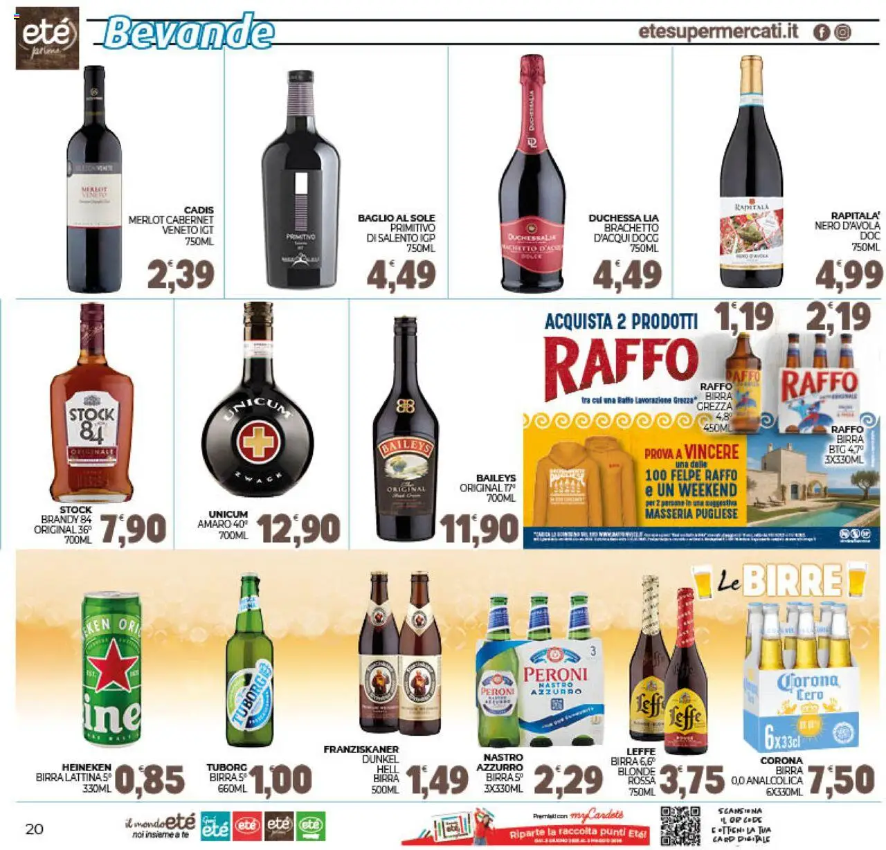 Volantino Eté del 21.10.2025 | Pagina: 20 | Prodotti: Birra, Tè, Heineken, Brandy