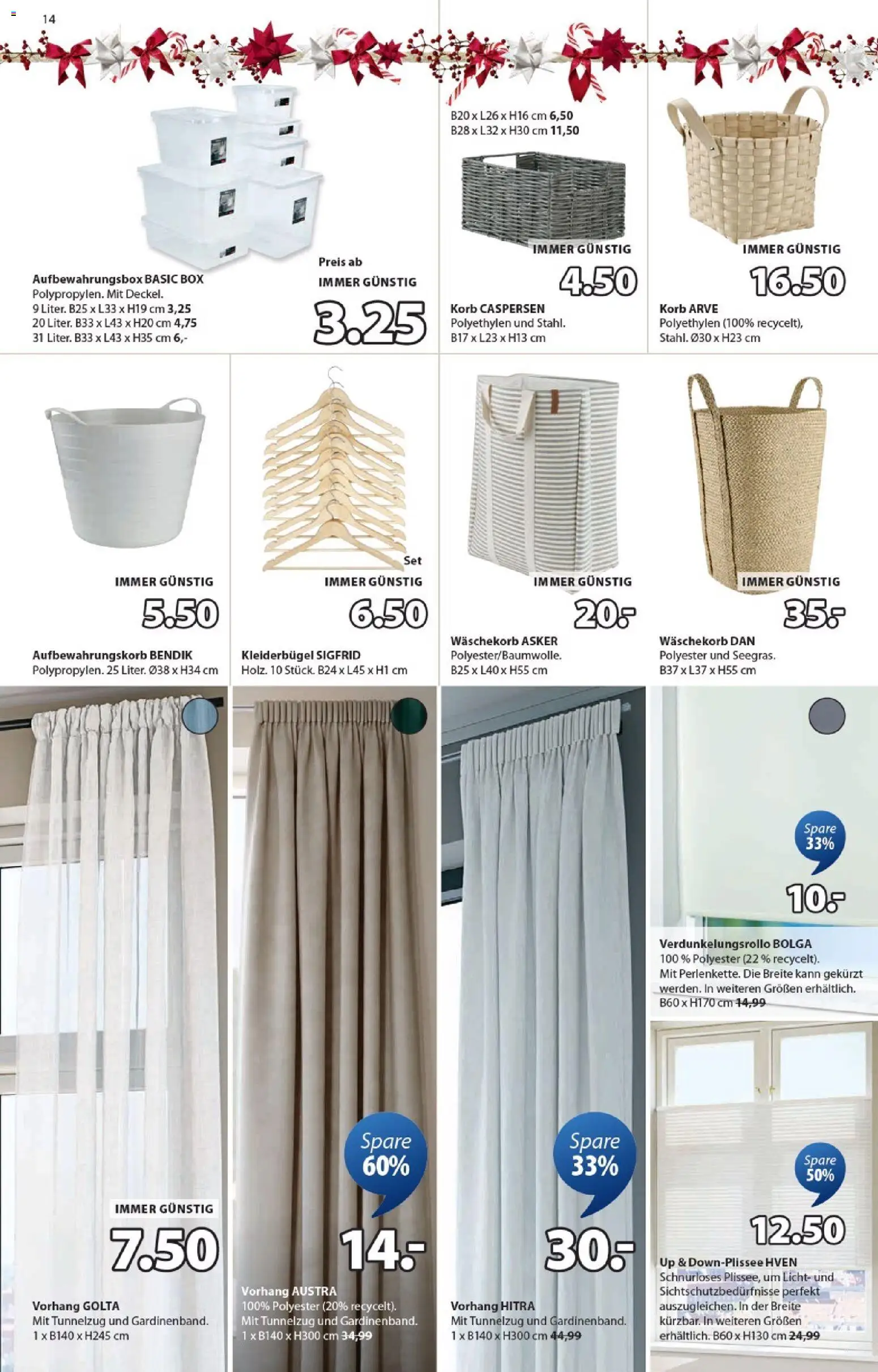 JYSK  Angebote gültig ab 27.10.2025 | Seite: 14 | Produkte: Box, Korb, Kleiderbügel