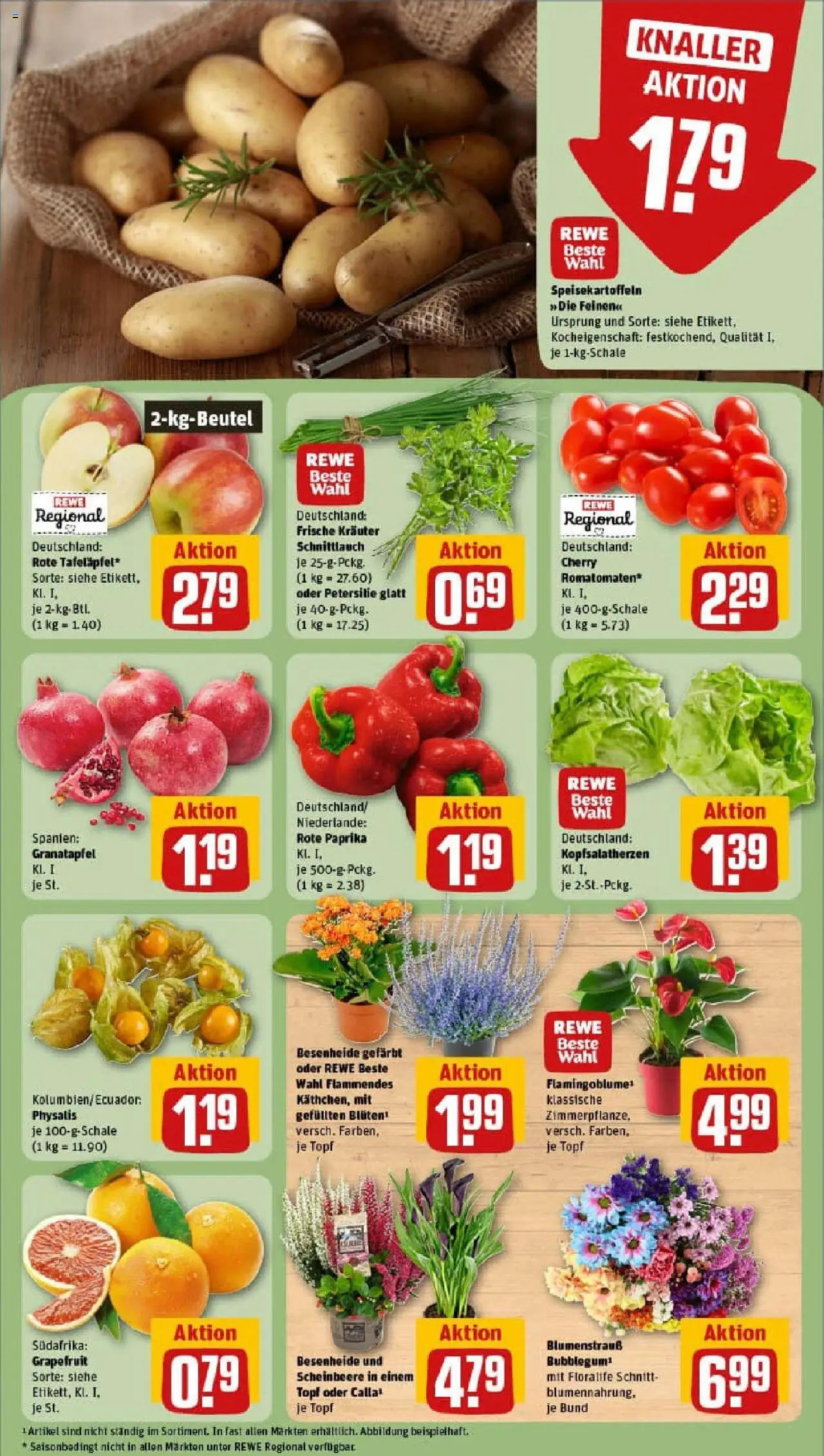Rewe prospekt Bad Blankenburg	 – gültig ab 21.09.2025 | Seite: 11 | Produkte: Granatapfel, Grapefruit, Paprika, Petersilie