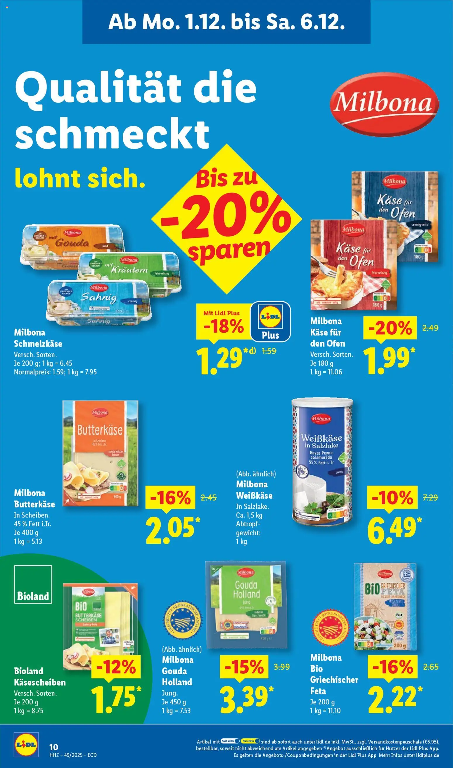 Lidl - Prospekt – gültig ab 01.12.2025 | Seite: 22 | Produkte: Ofen, Feta, Käse, Gouda