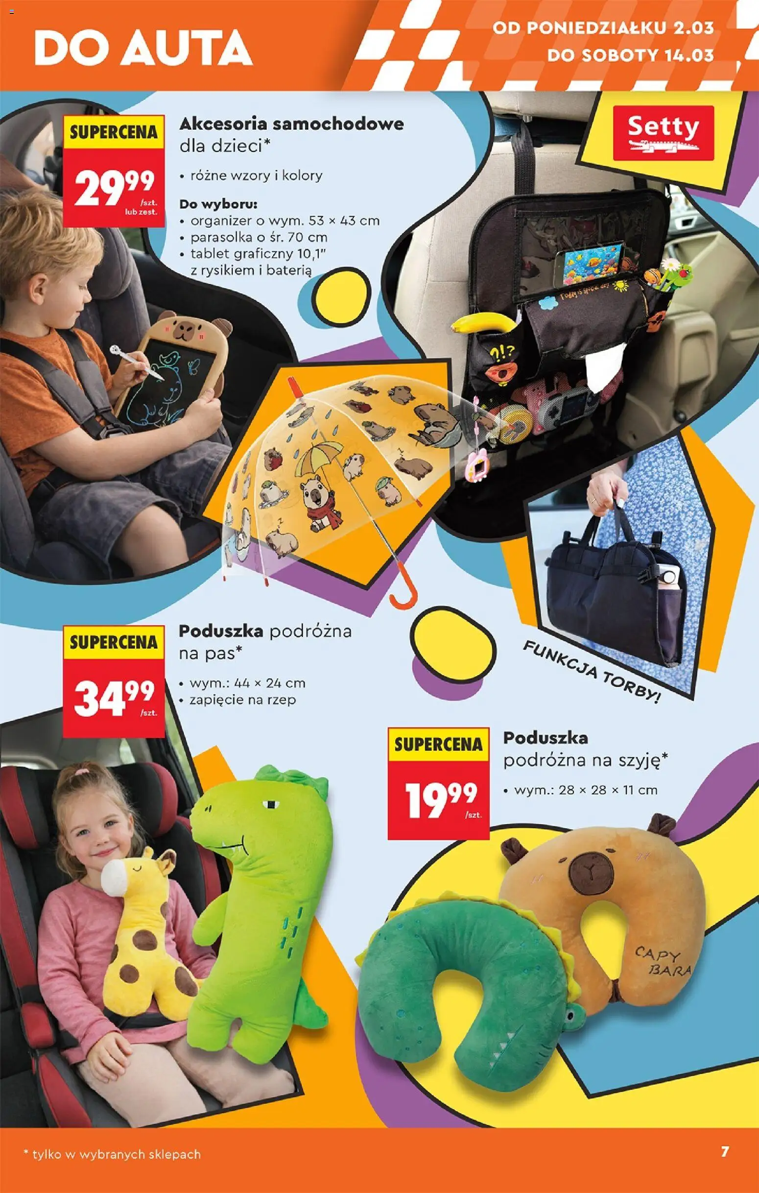 Biedronka gazetka Hity i inspiracje od 28.02.2026 | Strona: 9 | Produkty: Tablet graficzny, Parasolka, Poduszka, Bateria