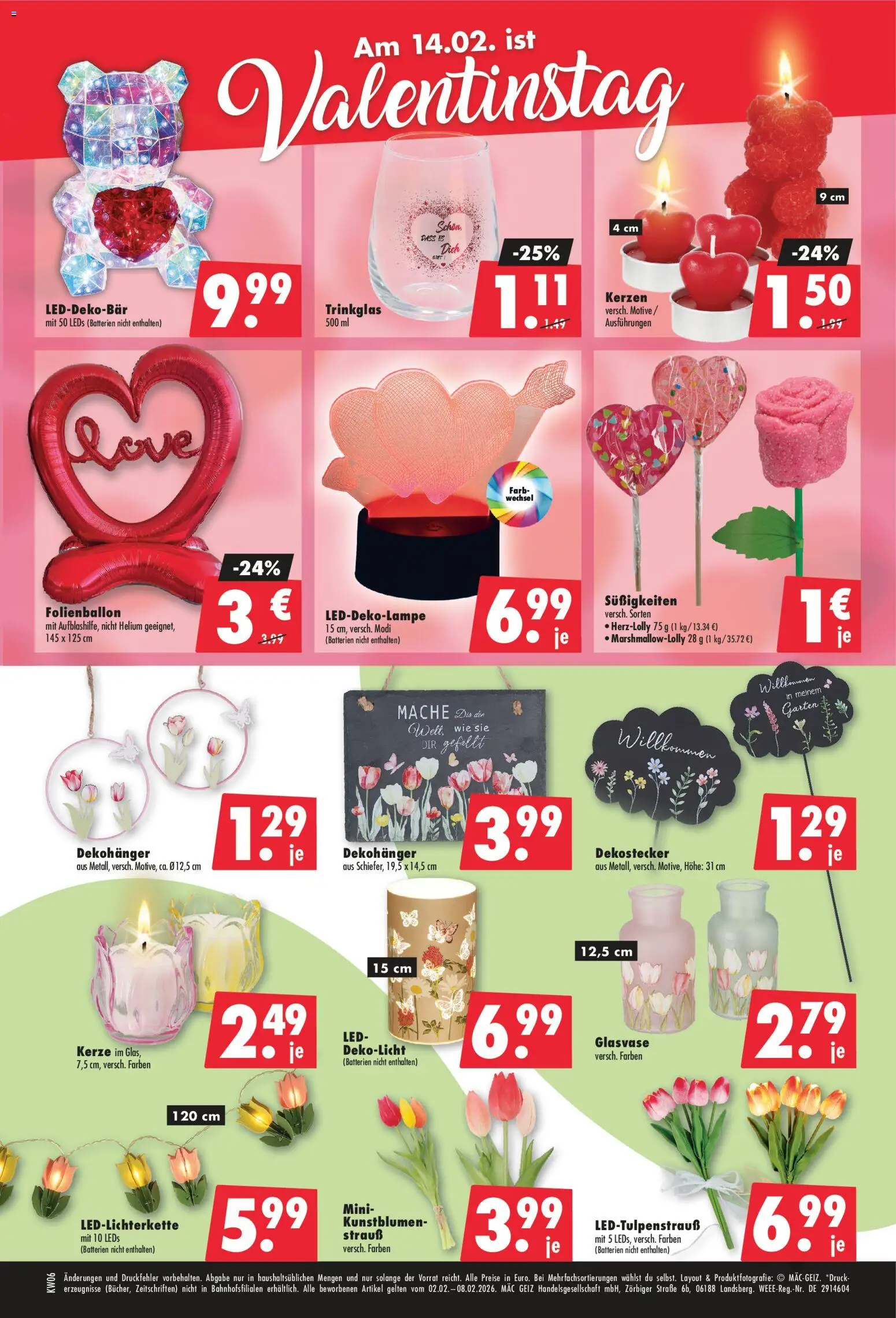 Mäc Geiz Prospekt 	 – gültig ab 02.02.2026 | Seite: 2 | Produkte: Batterien, Süßigkeiten