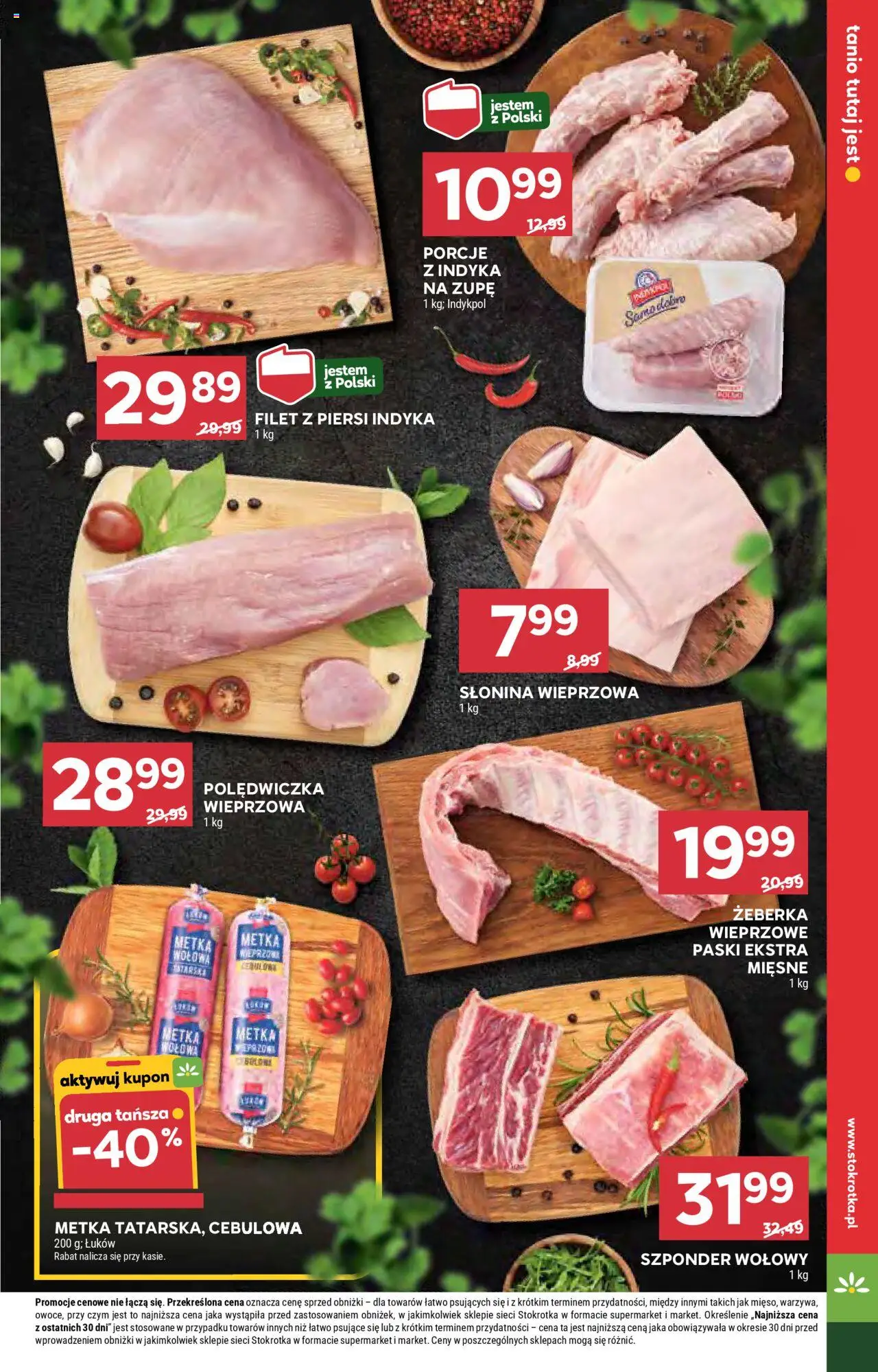 Stokrotka Gazetka - Market od 13.08.2025 | Strona: 9 | Produkty: Piersi, Słonina, Stokrotka
