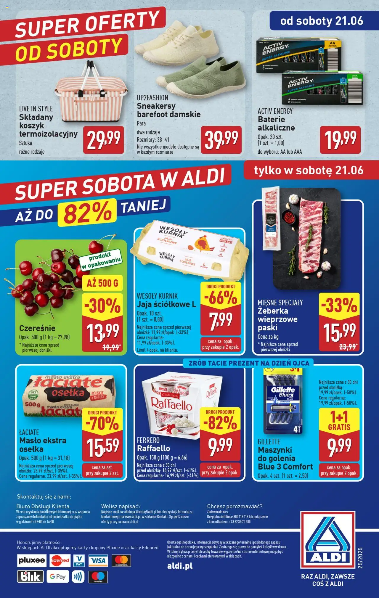 Aldi Gazetka od 16.06.2025 | Strona: 37 | Produkty: Gillette, Baterie, Czereśnie, Maszynki do golenia