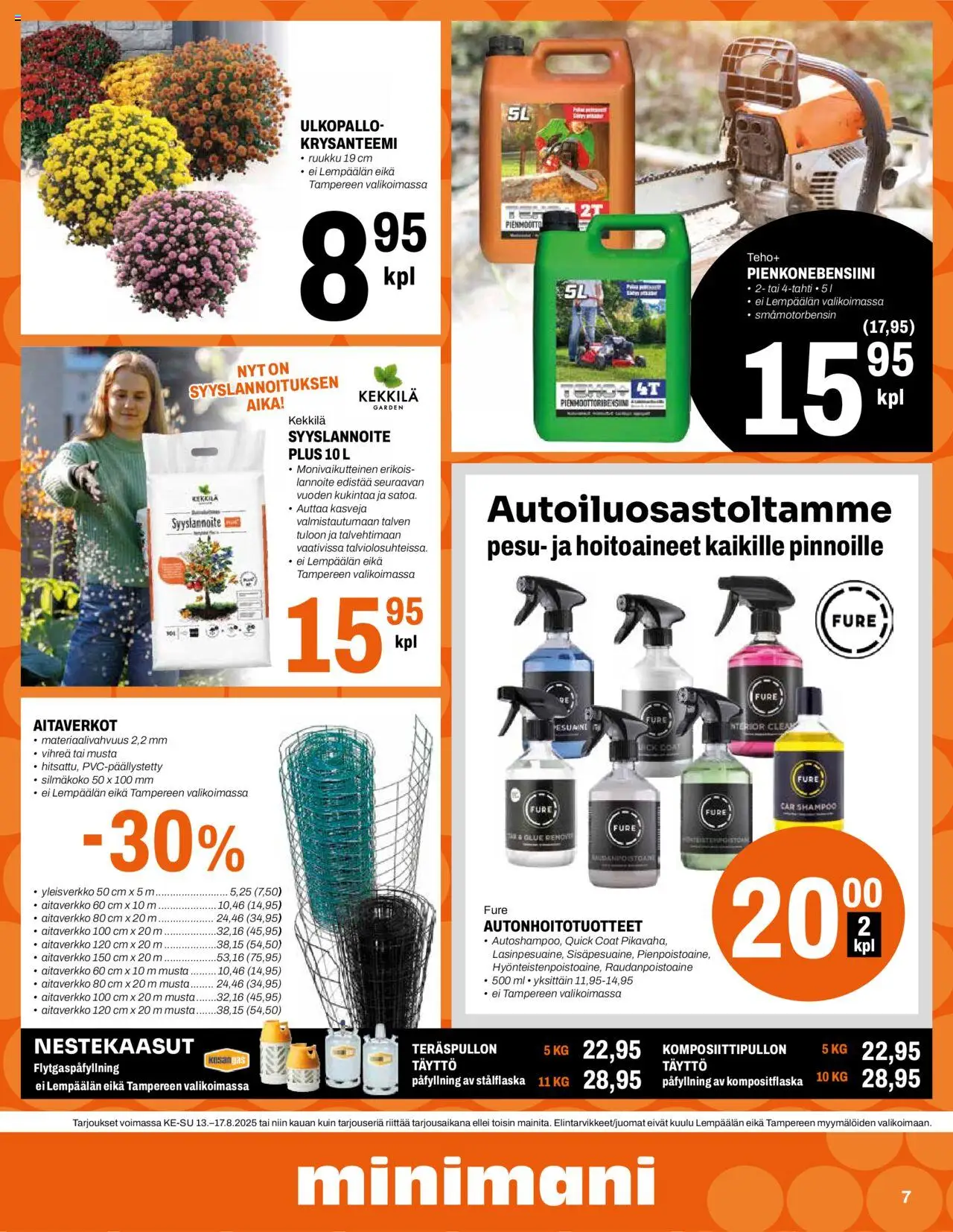  | Sivu: 7 | Tuotteet: Shampoo, Lannoite