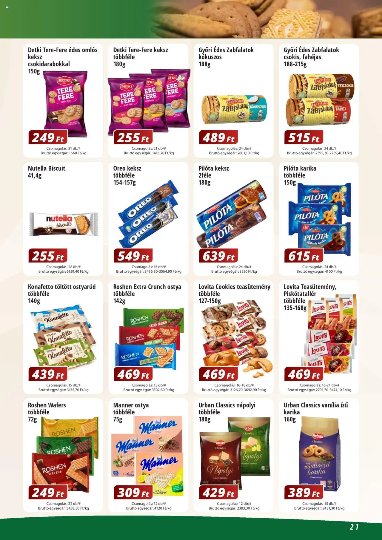 Reál akciós ujság - amely érvényes a következő dátumtól: 02.06.2025 | Oldal: 21 | Termékek: Nutella, Teasütemény, Fahéj, Keksz