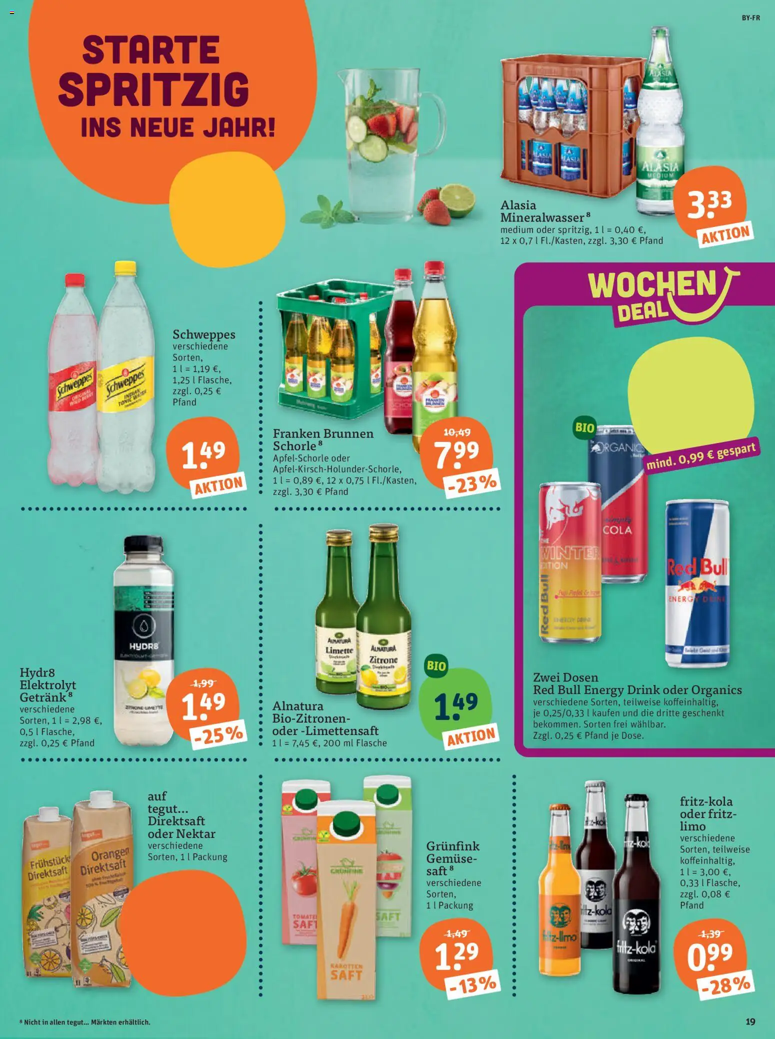 Tegut Prospekt – gültig ab 29.12.2025 | Seite: 21 | Produkte: Energy, Orangen, Schweppes, Zitrone