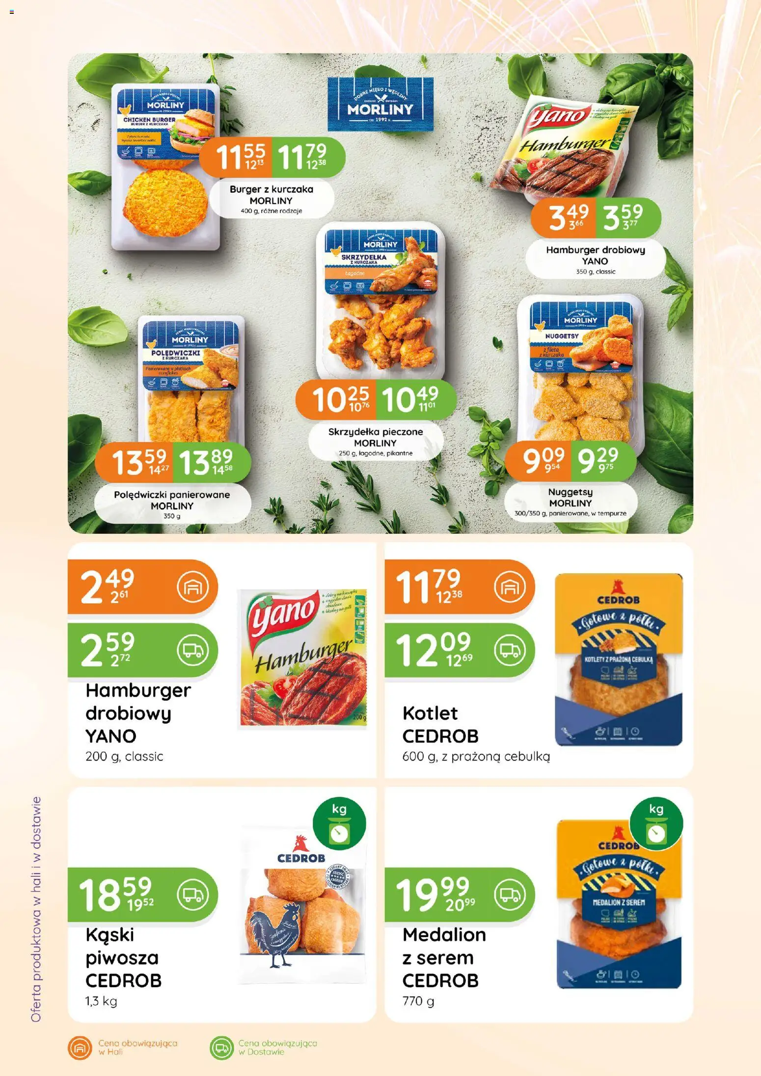 Eurocash Gazetka - Katalog Wędliny od 01.01.2026 | Strona: 36 | Produkty: Skrzydełka z kurczaka, Hamburger, Mięso, Kotlety