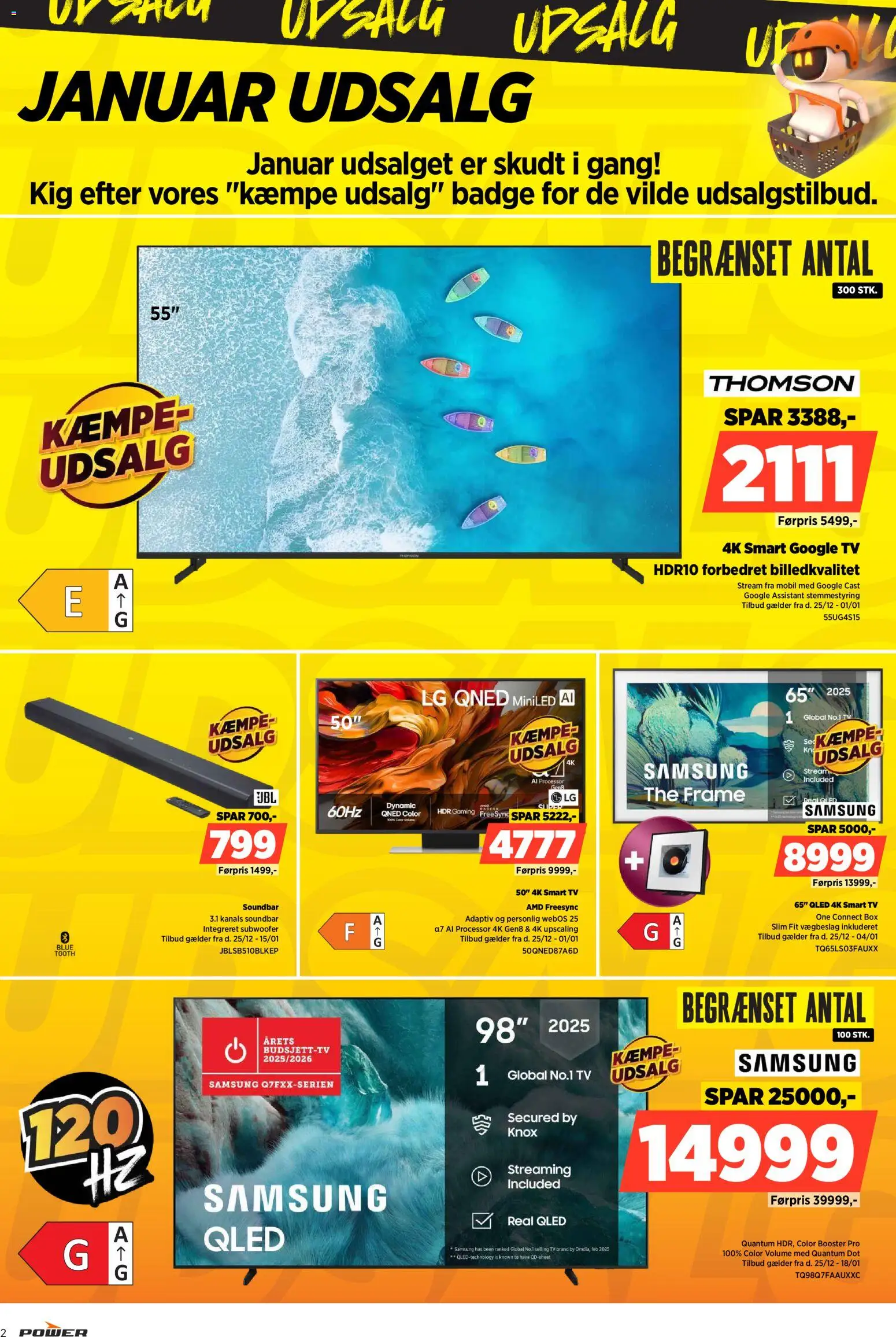 Power tilbudsavis – gyldig fra 25.12.2025 | Side: 2 | Produkter: Processor, Soundbar, Is, TV