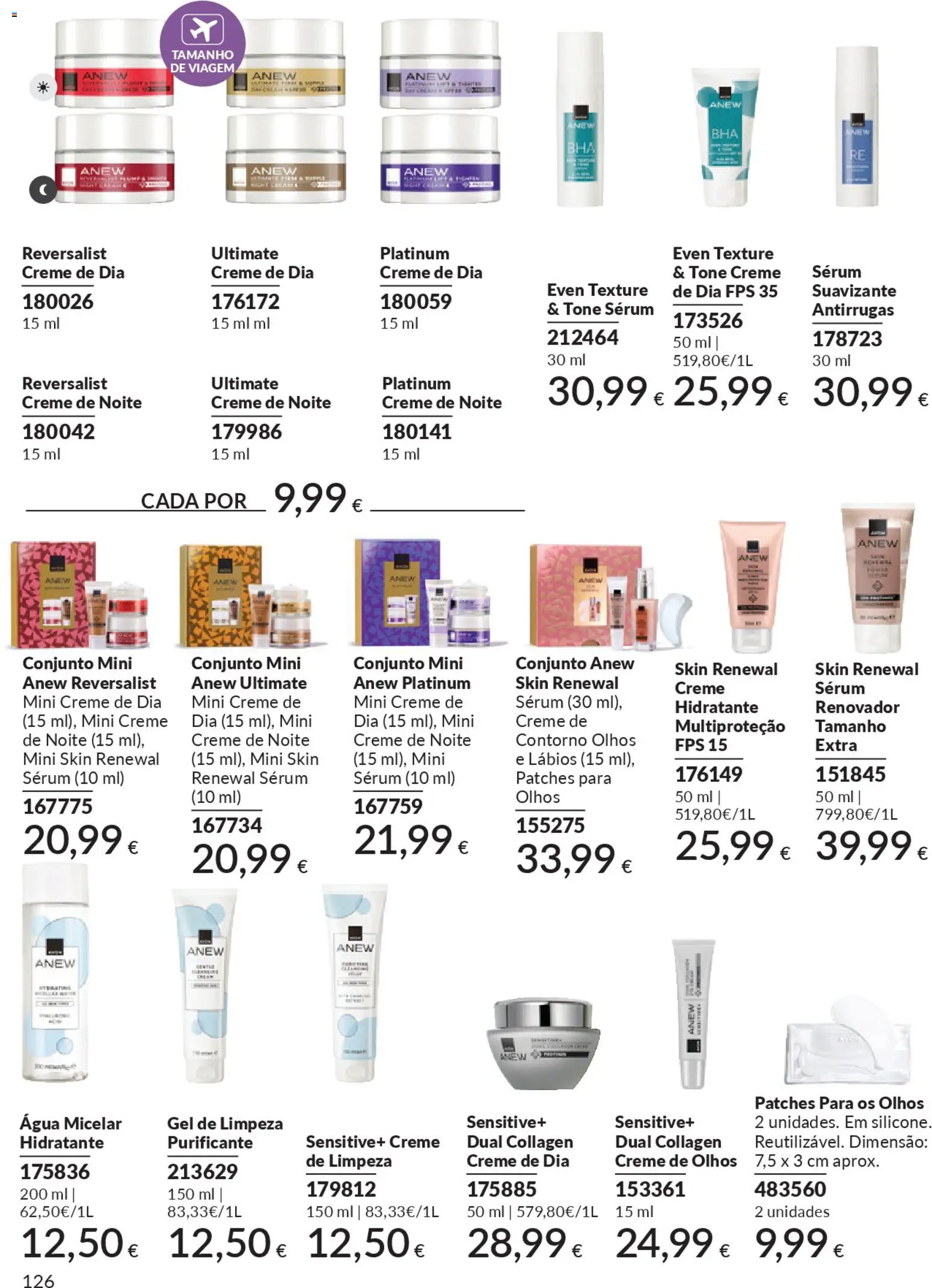 Catálogo Avon Campanha 1 │ válido de 01.01.2026 | Página: 126 | Produtos: Agua, Água micelar, Sérum, Creme