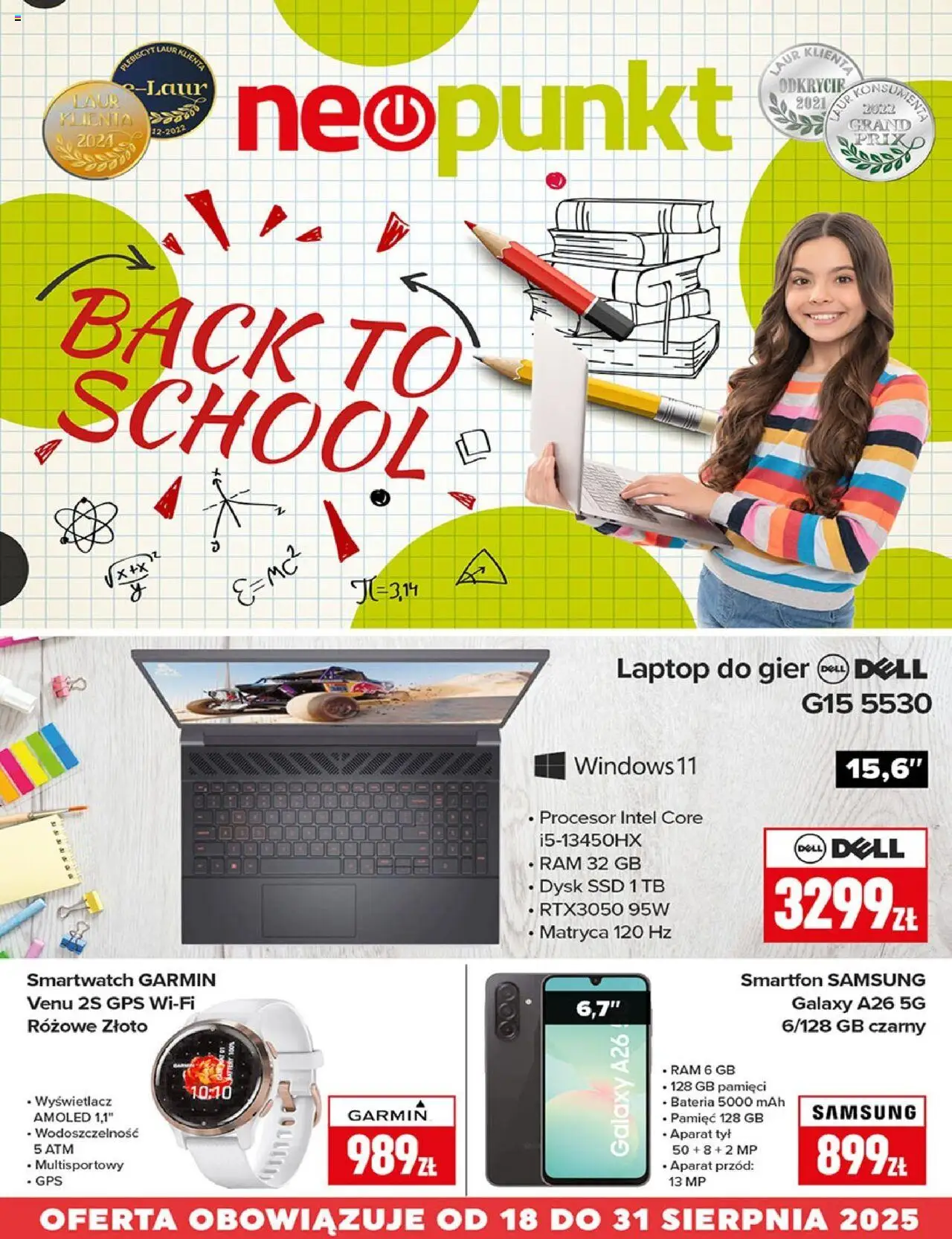 Neopunkt Gazetka od 18.08.2025 | Strona: 8 | Produkty: Smartfon, Laptop, Smartwatch, Bateria