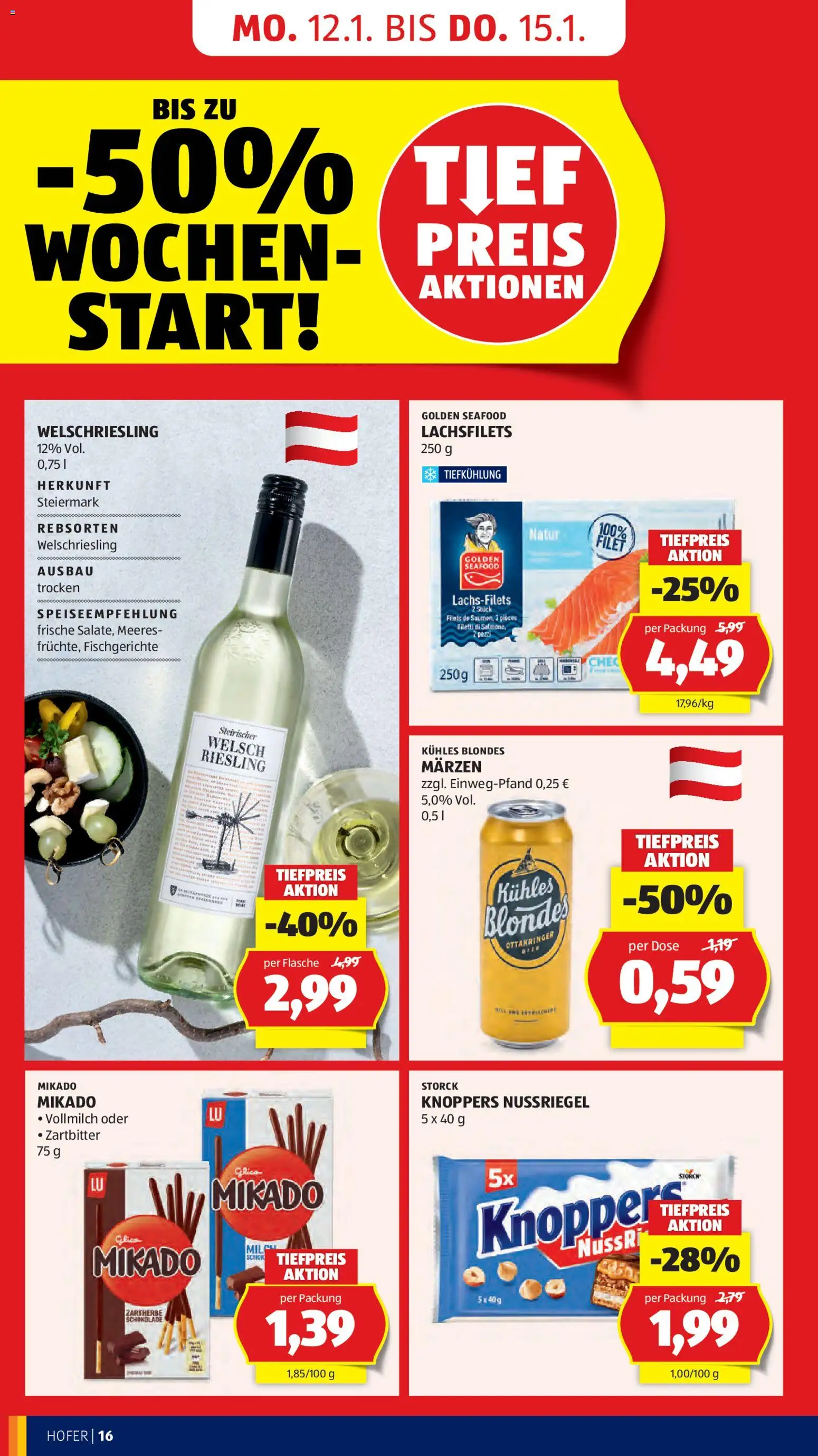 Hofer Flugblatt gültig ab 09.01.2026 | Seite: 18 | Produkte: Schokolade