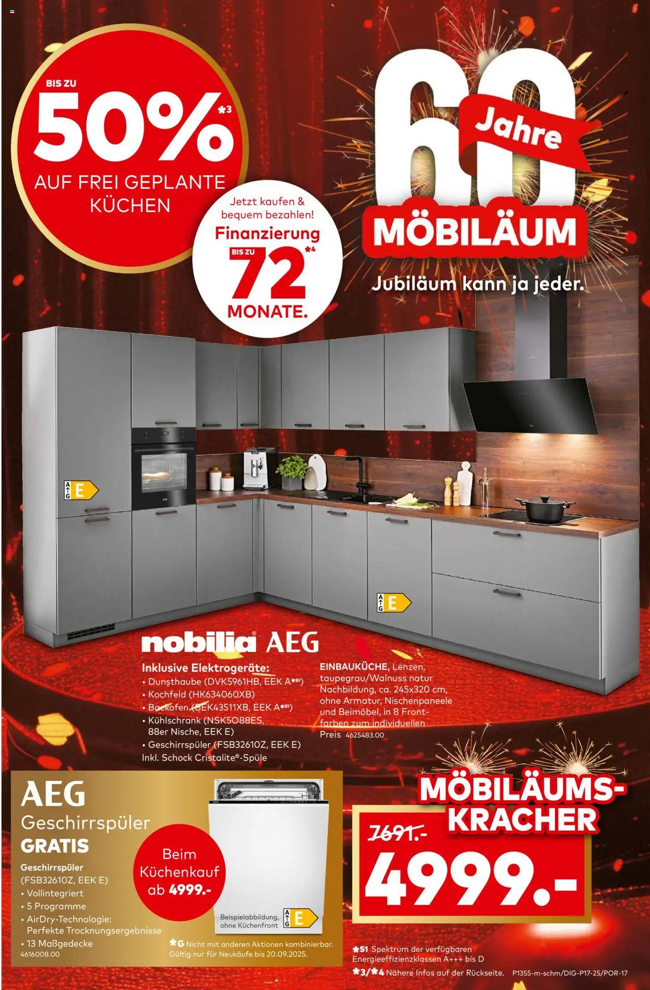 Porta! Prospekt 	 – gültig ab 08.09.2025 | Seite: 15 | Produkte: Geschirrspüler, Kühlschrank, Kochfeld, Kuchen