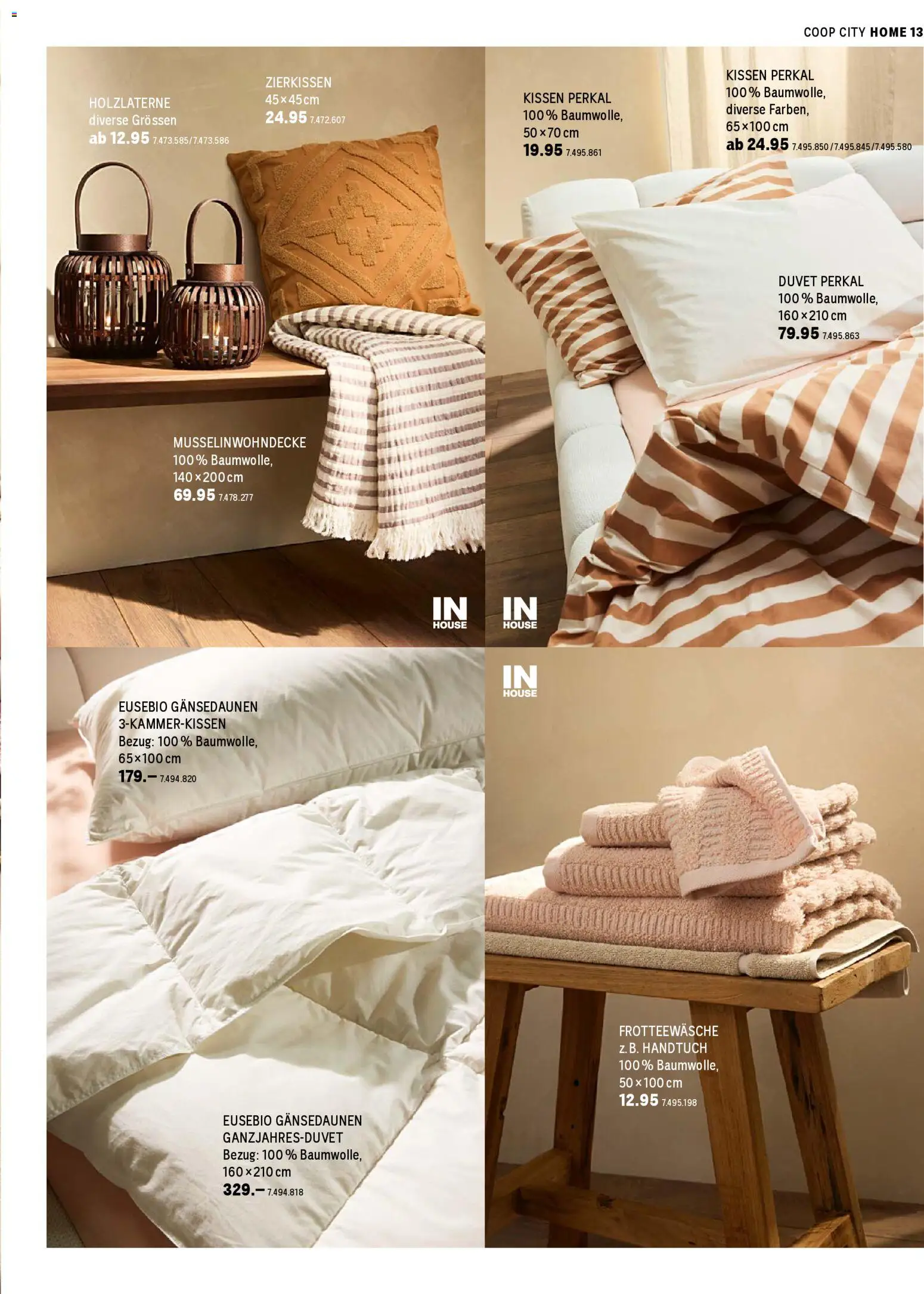 Coop City aktionen Ostern – gültig ab 23.03.2026 | Seite: 13 | Produkte: Kissen