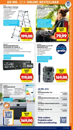 Hofer AT akciós ujság - amely érvényes a következő dátumtól: 19.09.2025 | Oldal: 45 | Termékek: Powerbank, Monitor, Videó, Samsung