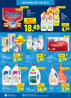 Lidl katalog akcije – veljaven od 19.03.2026 | Stran: 15 | Izdelki: Školjke, Mehčalec, Kuhinjske brisače, Detergent