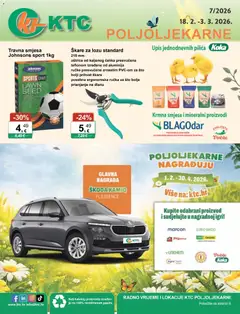 KTC - Katalog poljoljekarne - Pregled kataloga iz trgovine KTC, vrijedi od 18.02.2026