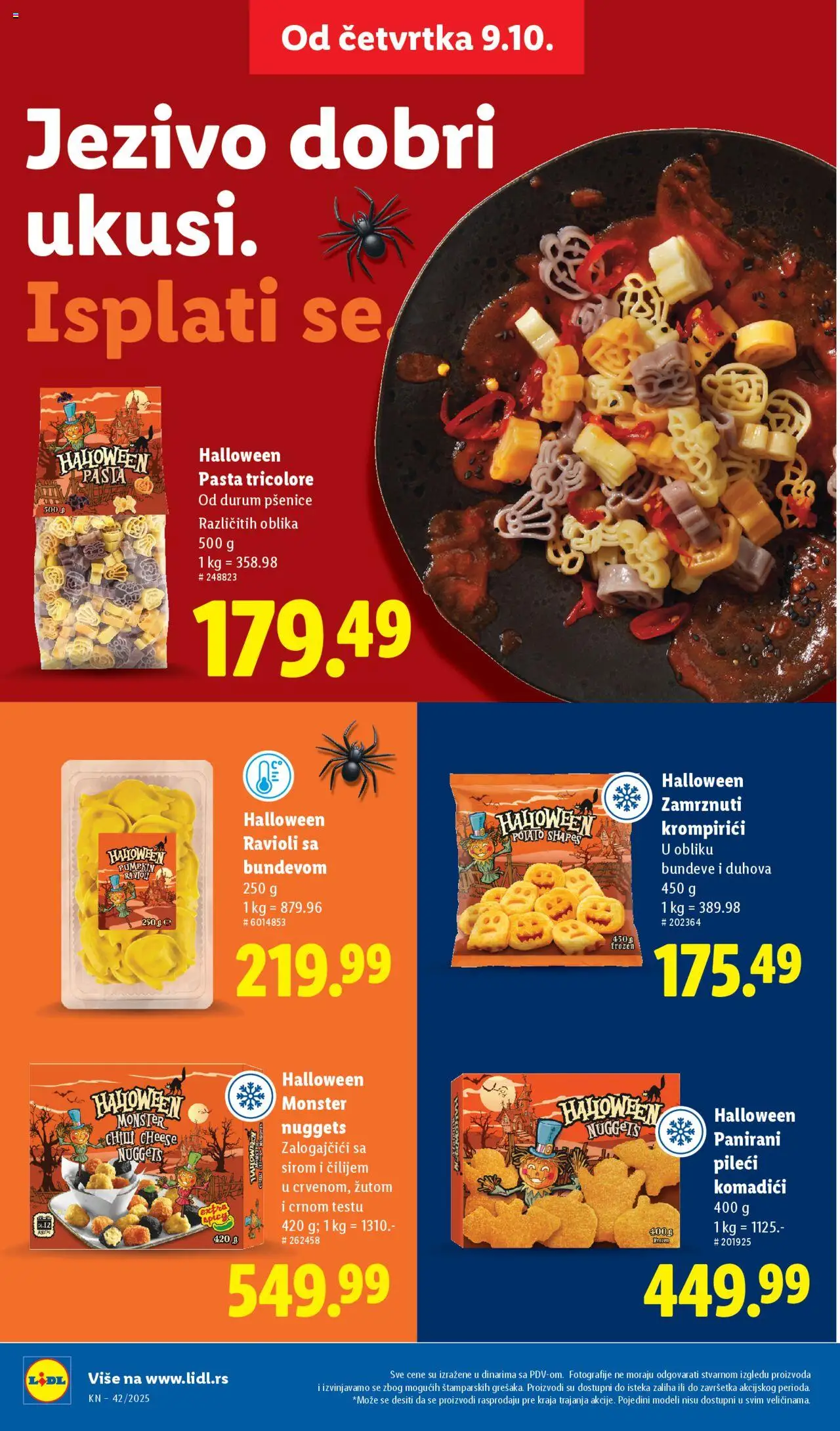 Lidl katalog - važi od 16.10.2025 | Strana: 42 | Proizvode: Chicken nuggets