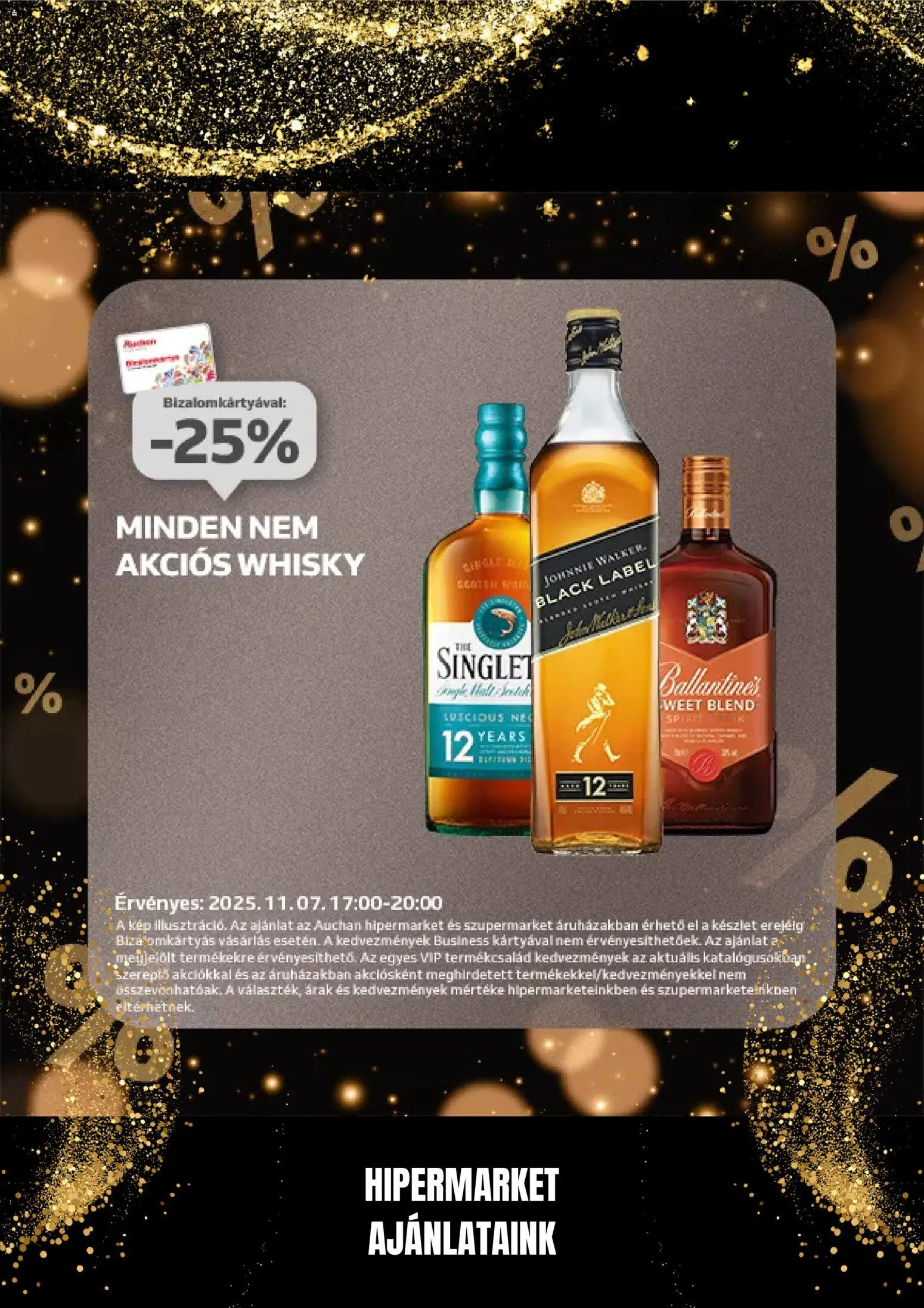 Auchan akciós ujság - amely érvényes a következő dátumtól: 07.11.2025 | Oldal: 14 | Termékek: Whisky
