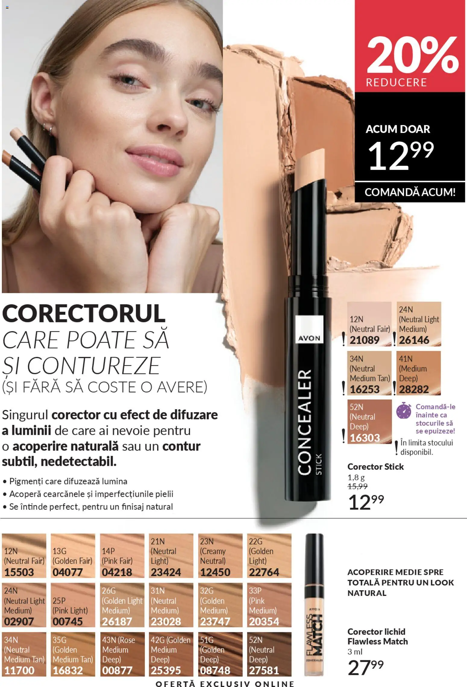 Noul catalog Avon – valabil de la 01.02.2026 | Pagină: 201 | Produse: Tavuk suyu, Concealer