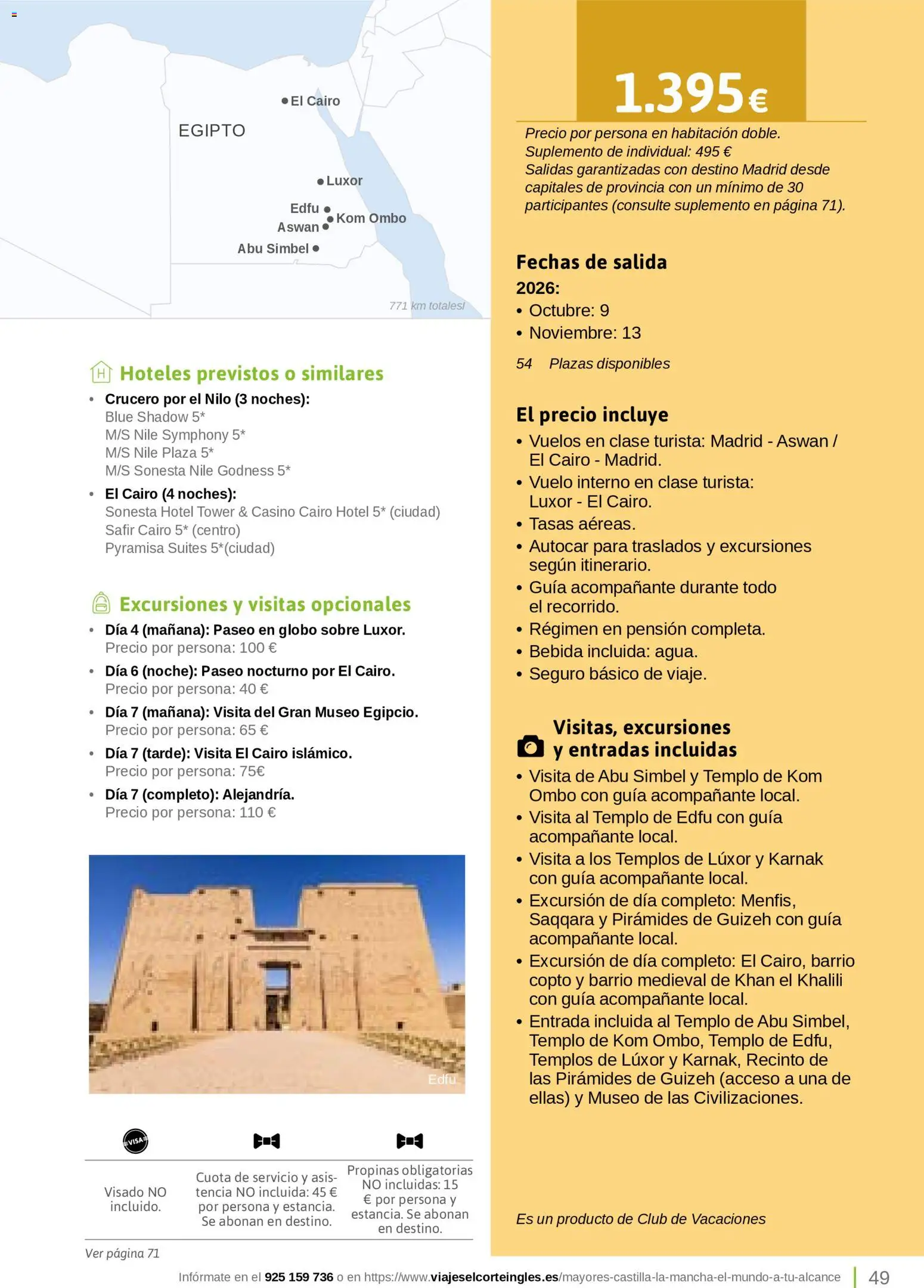 Viajes El Corte Inglés Turismo Social Castilla La Mancha │ válido desde el 01.04.2026 | Página: 49