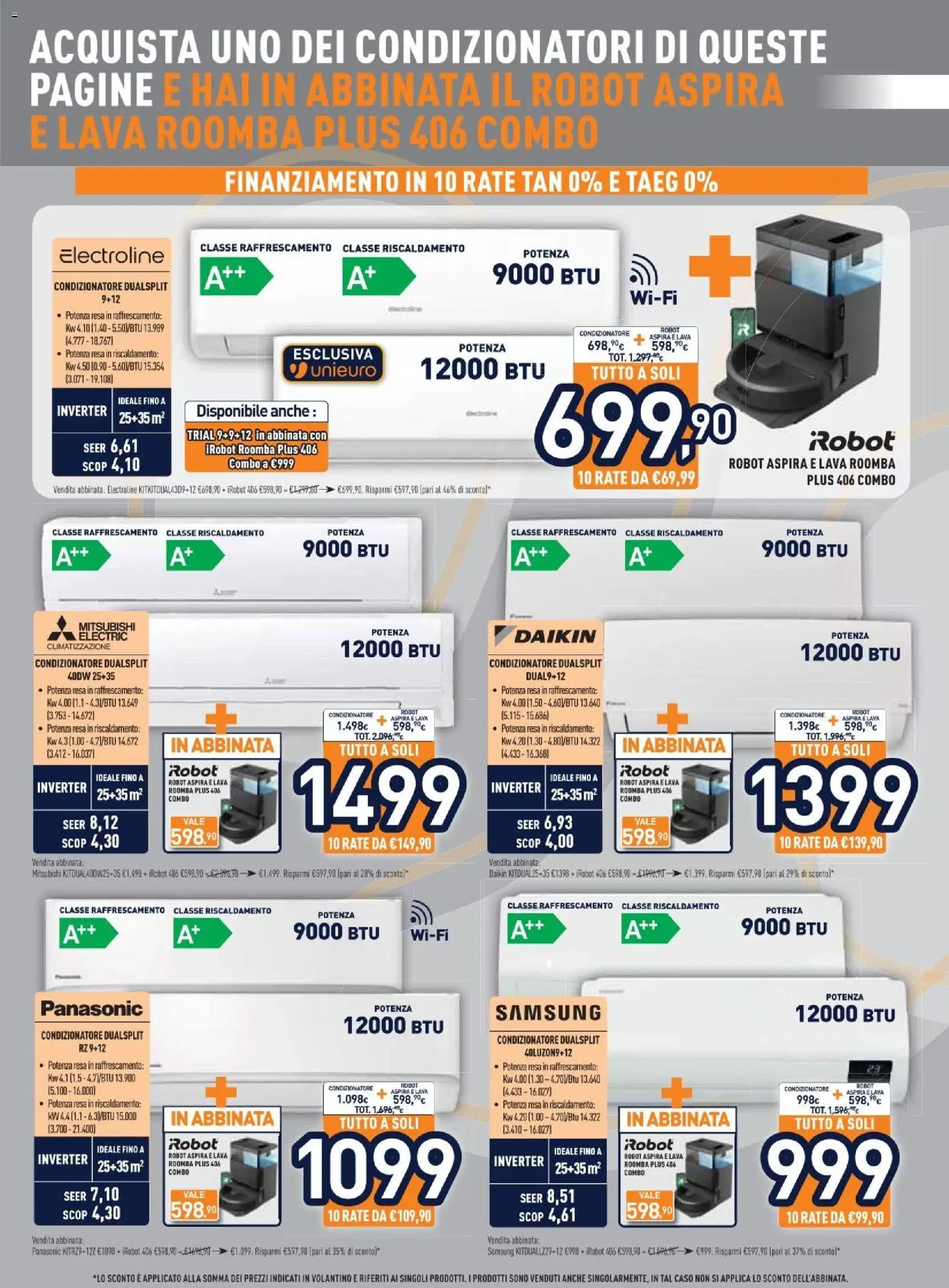 Volantino Unieuro del 29.12.2025 | Pagina: 24 | Prodotti: Robot, Condizionatore, Samsung