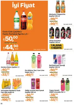 Migros Katalog - Migroskop - 24.07.2025 tarihinden itibaren geçerlidir | Sayfa: 52 | Ürünler: Gazlı içecek, Soğuk çay, Fanta, Sprite