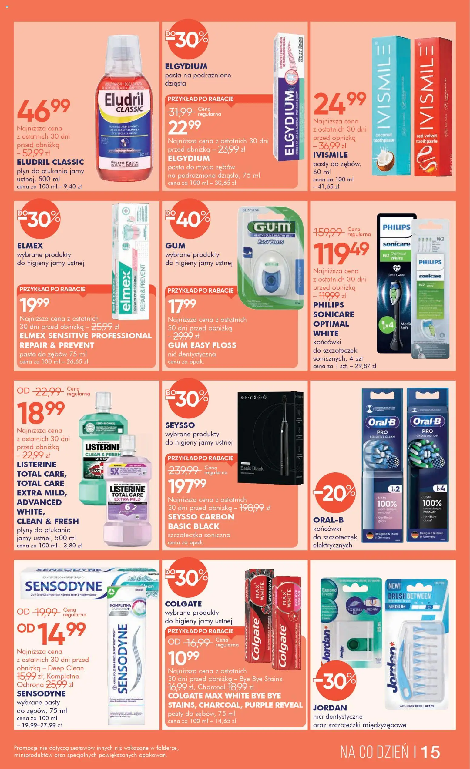 Super-pharm Gazetka od 12.01.2026 | Strona: 15 | Produkty: Szczoteczka soniczna, Pasta do zębów