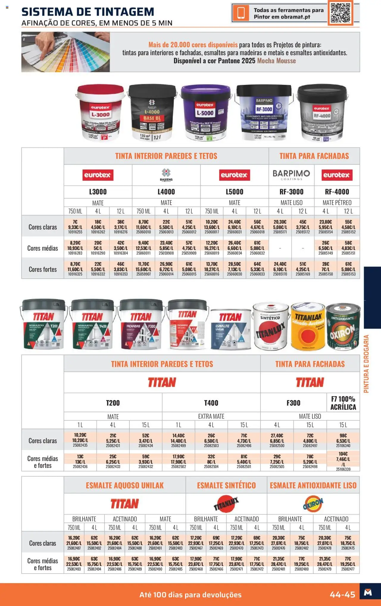 Obramat - Portugal │ válido desde el 10.10.2025 | Página: 45 | Productos: Mousse, Medias
