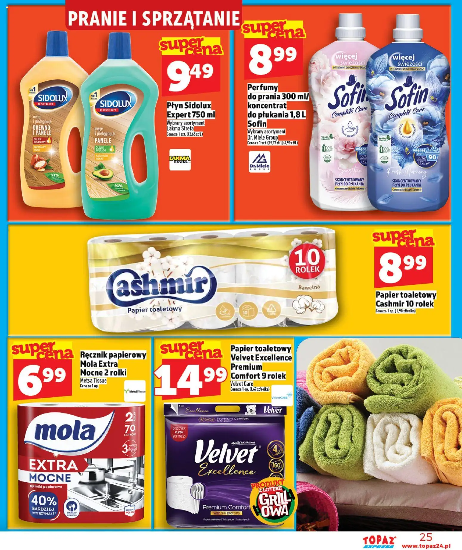 Topaz gazetka - Express od 16.04.2026 | Strona: 25 | Produkty: Rolki, Ręczniki papierowe, Zapach, Ręcznik papierowy