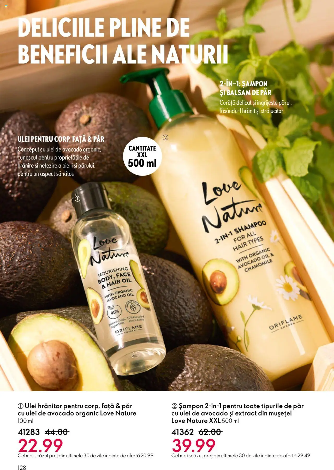 Noul catalog Oriflame – valabil de la 01.10.2025 | Pagină: 128 | Produse: Balsam, Balsam de păr, Ulei, Avocado
