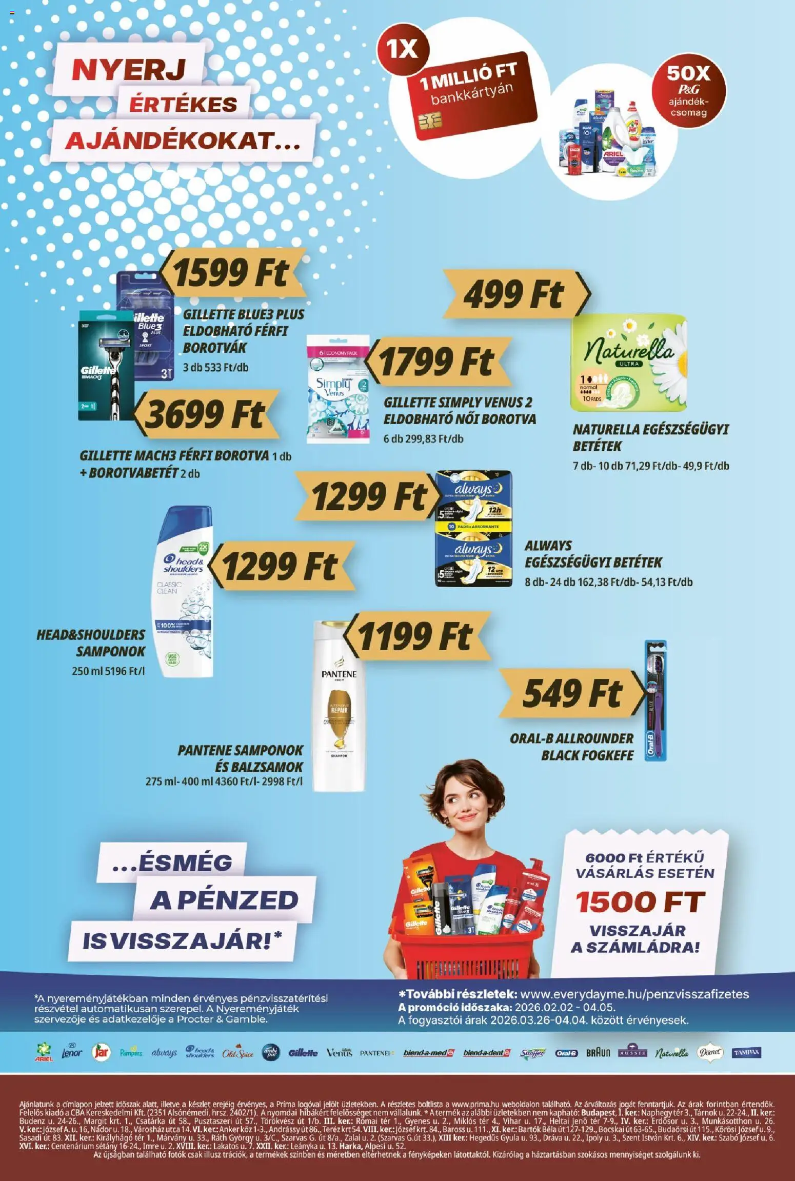 CBA Príma akciós ujság - amely érvényes a következő dátumtól: 26.03.2026 | Oldal: 12 | Termékek: Old spice, Borotvabetét, Borotva, Fogkefe