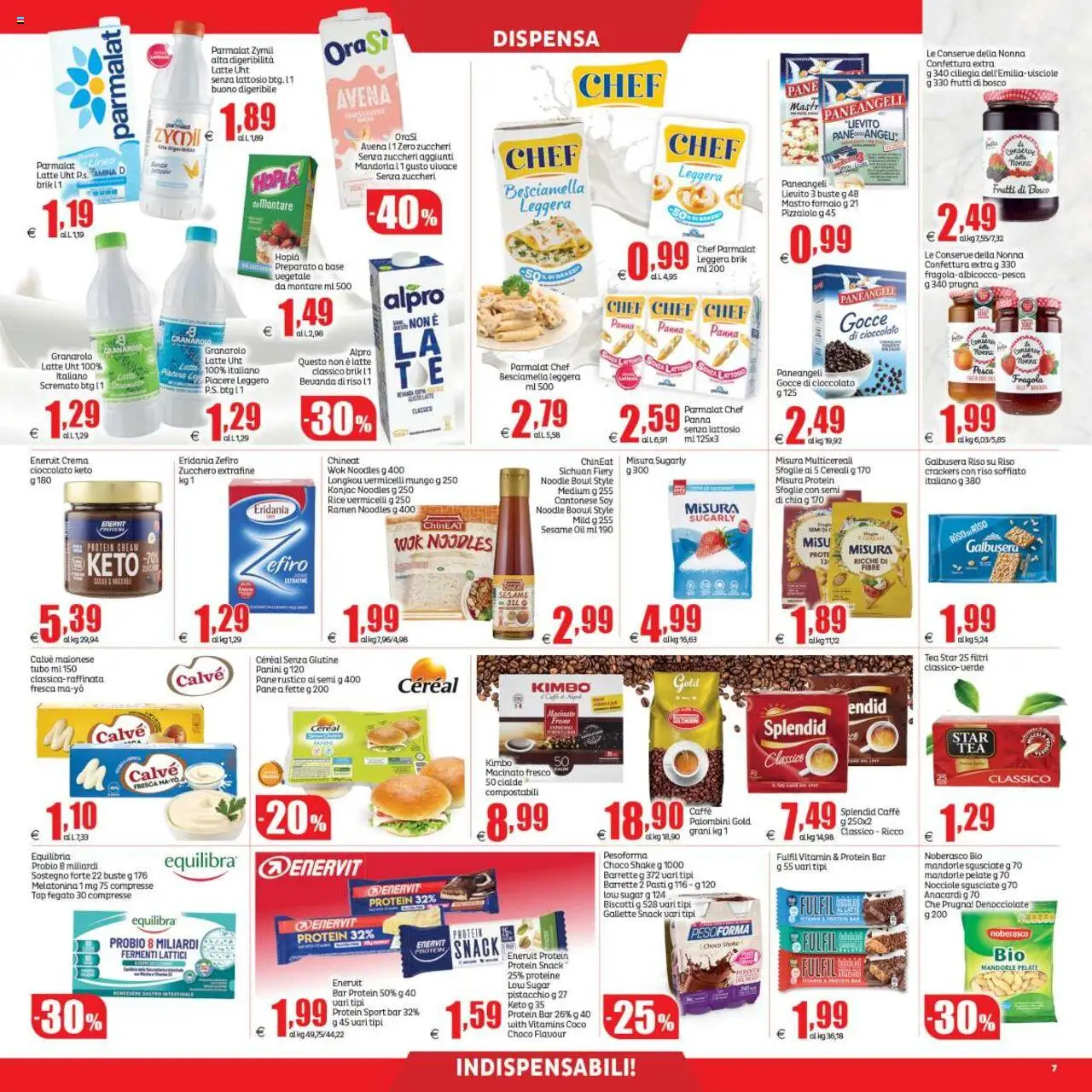 Volantino Elite Supermercati del 17.10.2025 | Pagina: 7 | Prodotti: Pane, Panna, Zucchero, Gallette