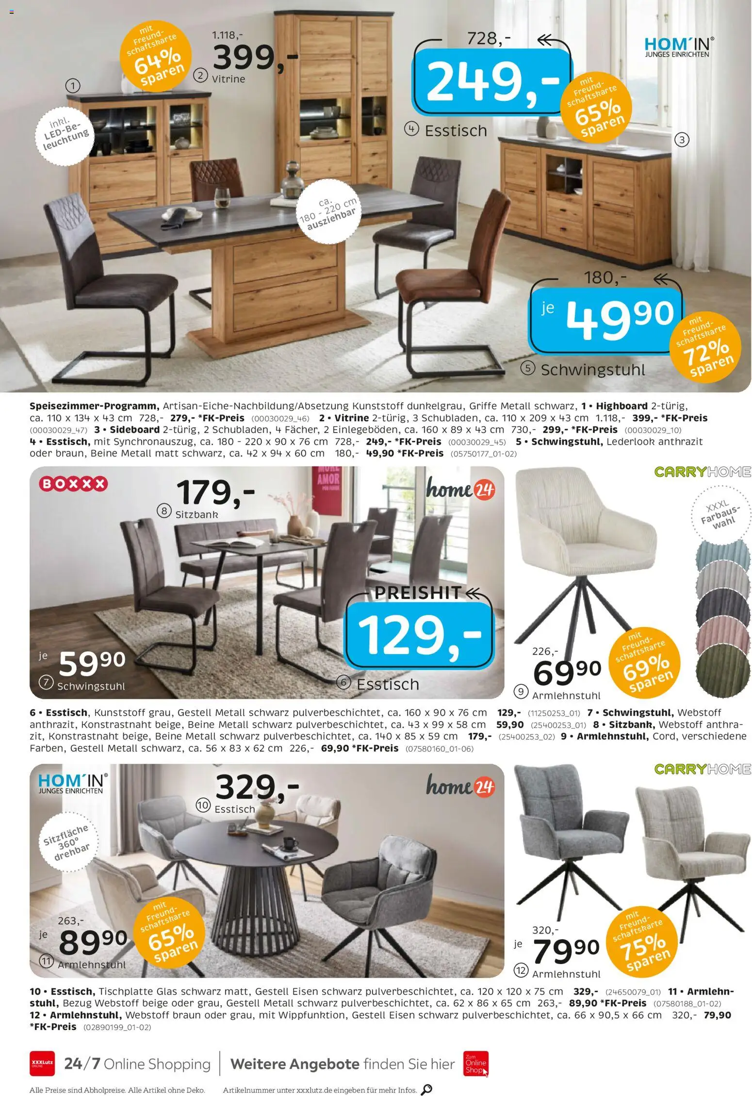 XXXL Lutz Junges Wohnen – gültig ab 22.02.2026 | Seite: 8 | Produkte: Sideboard, HIghboard, Sitzbank, Vitrine