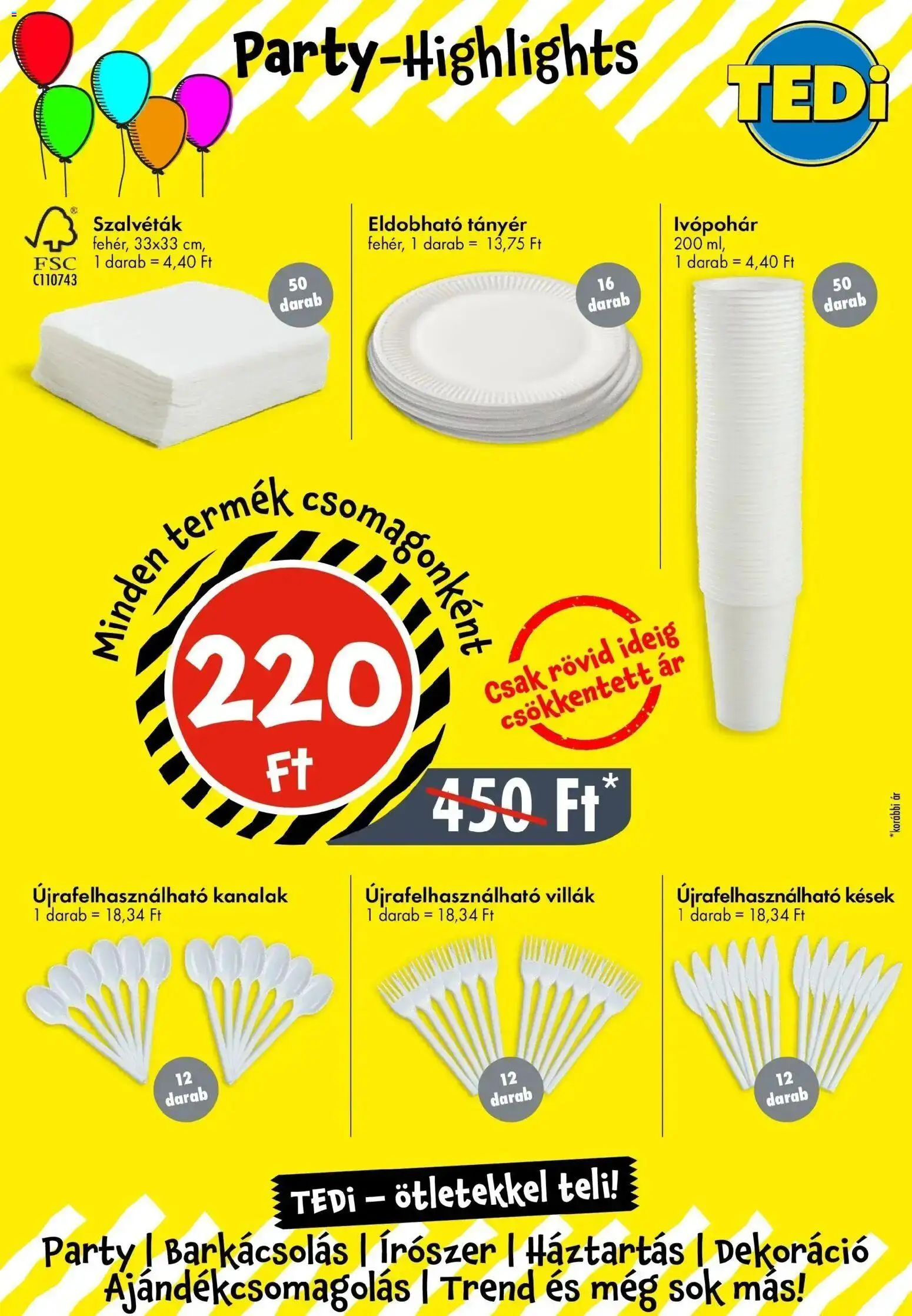 TEDi akciós ujság - amely érvényes a következő dátumtól: 20.02.2026 | Oldal: 4 | Termékek: Tányér, Dekoráció