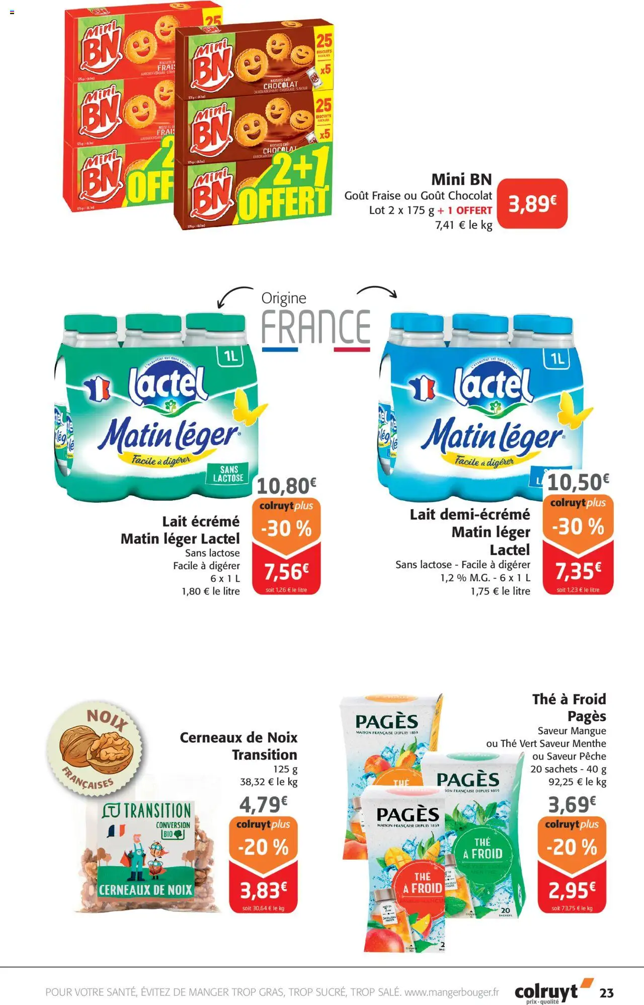  | Page: 23 | Produits: Mangue, Menthe, Thé, Biscuits