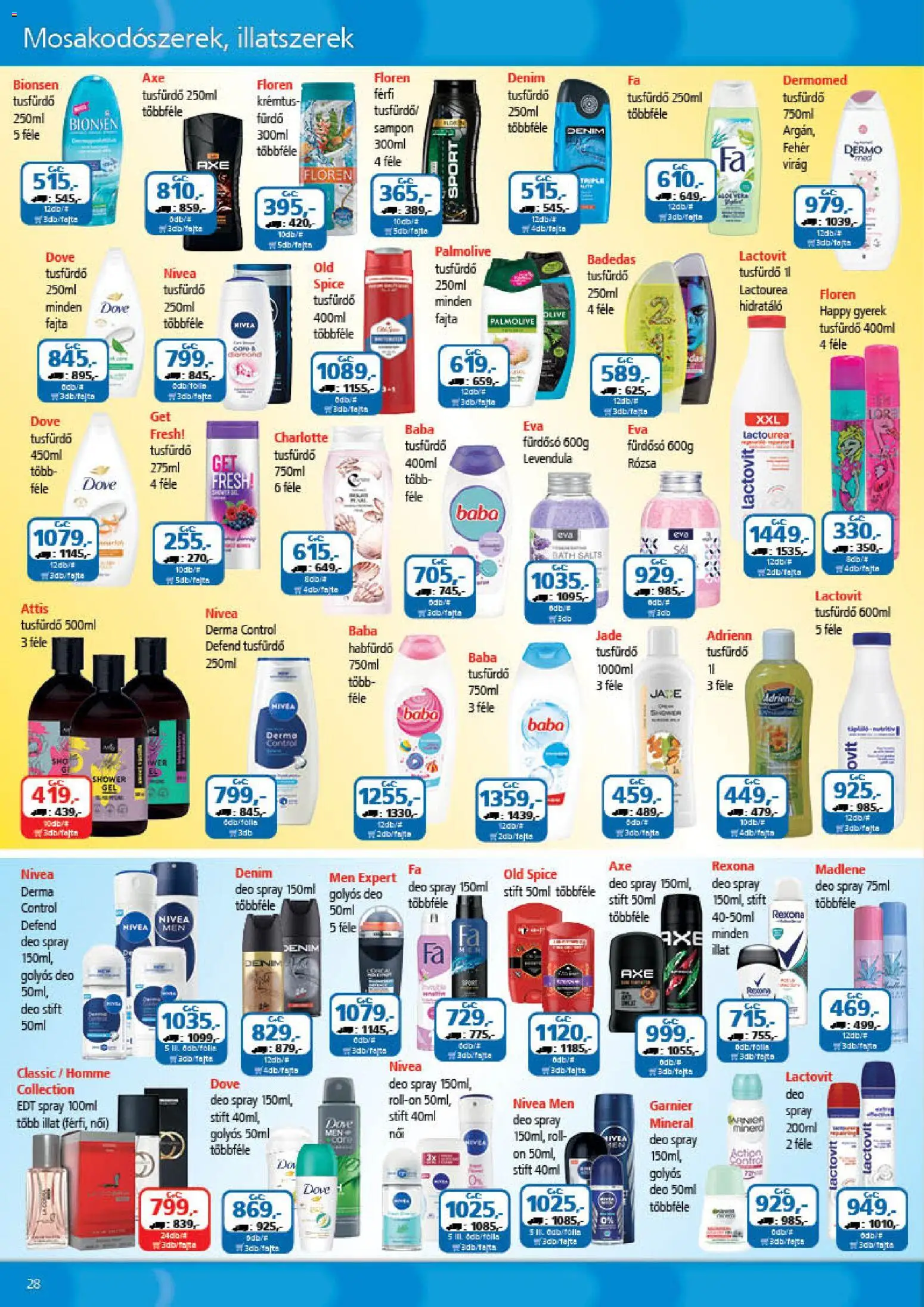 ÁRKLUB akciós ujság - amely érvényes a következő dátumtól: 01.01.2026 | Oldal: 28 | Termékek: Old spice, Virag, Fürdősó, Levendula