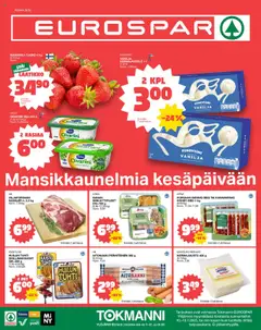 Katso Tokmanni - EUROSPAR Ylöjärvi Ruokasanomat voimassa alkaen 10.07.2025