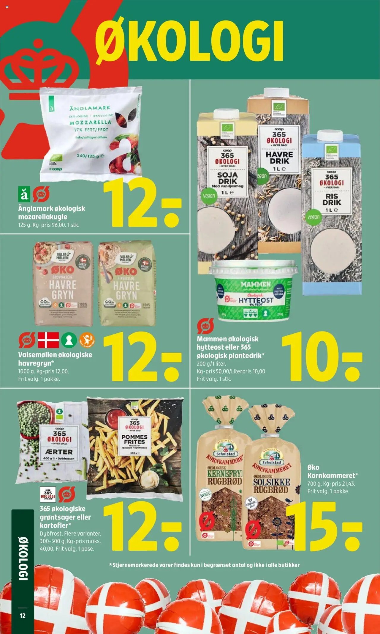 Coop 365 Tilbudsavis gyldig fra 28.08.2025 | Side: 14 | Produkter: Hytteost, Rugbrød, Mozzarella, Ærter