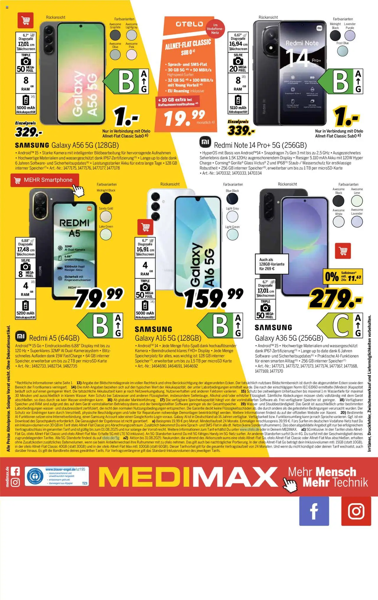 Medimax Prospekt 	 - gültig ab dem 26.07.2025 | Seite: 8 | Produkte: Kamera, Samsung, Wasser, Smartphone