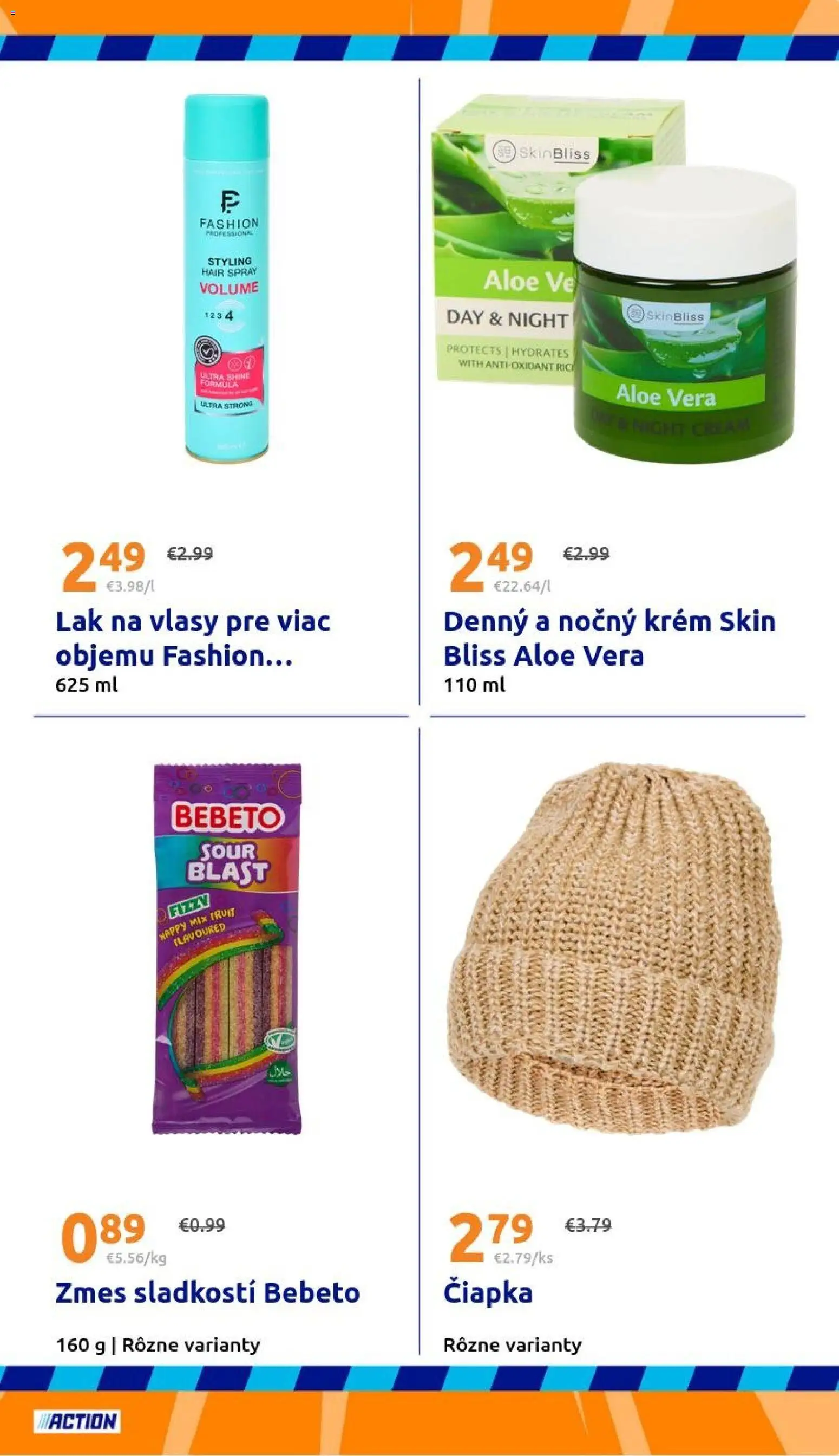 Nové Action akcie – leták je platný od 31.12.2025 | Strana: 25 | Produkty: Lak na vlasy, Krém, Čiapka