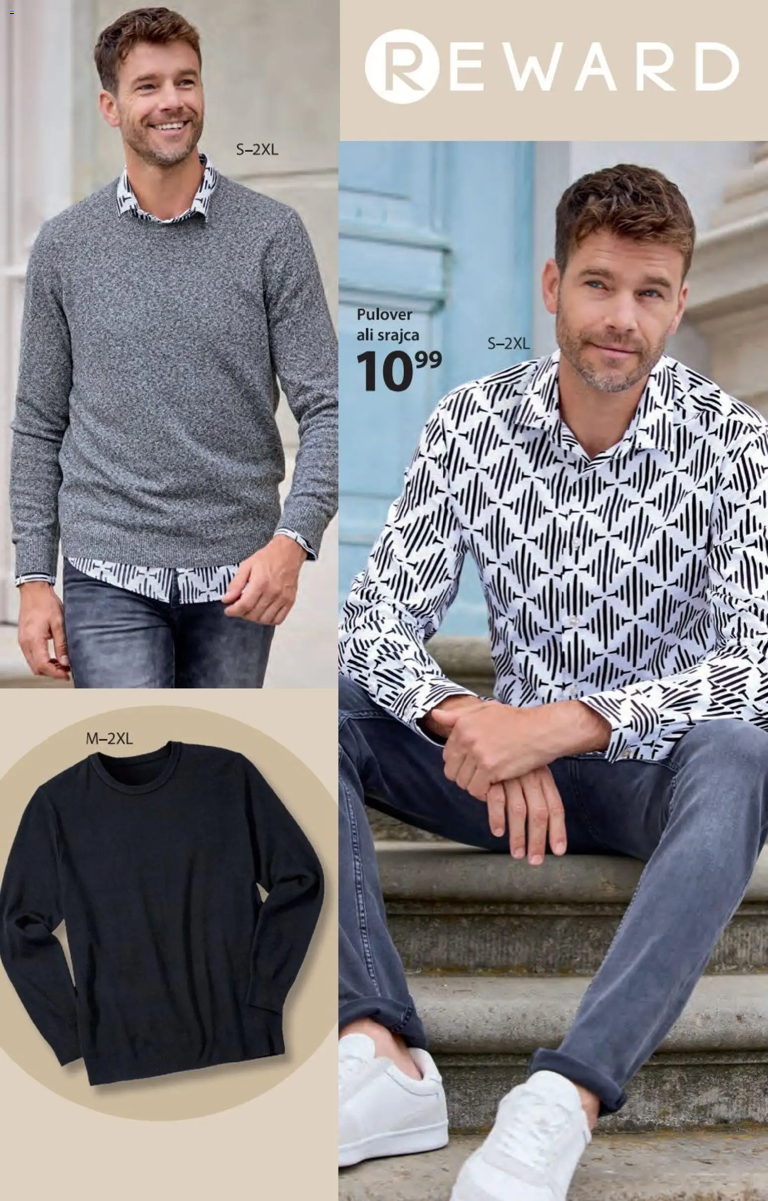 Novi NKD katalog ponudbe – veljaven od 06.11.2025 | Stran: 14 | Izdelki: Srajca, Pulover