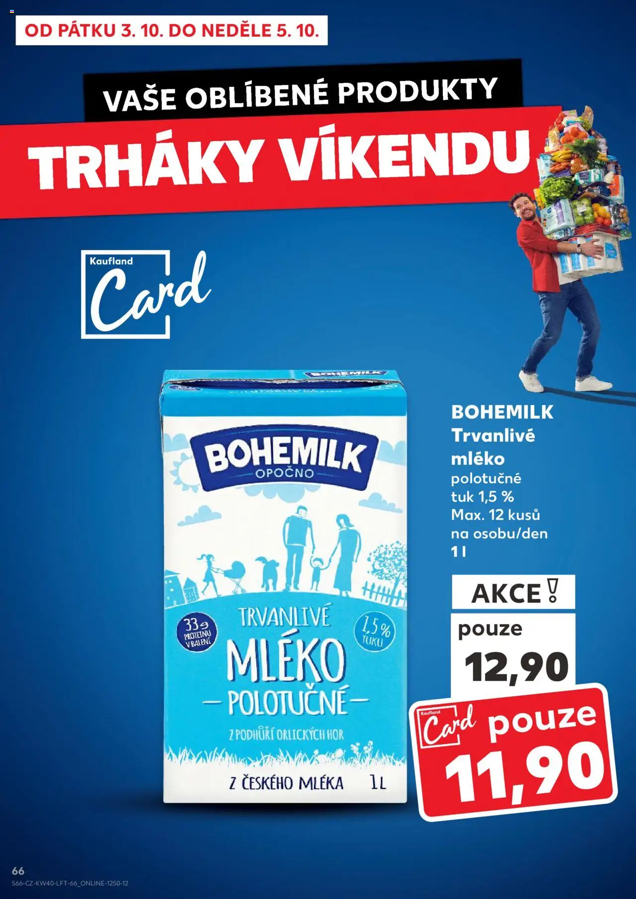 Kaufland leták od 01.10.2025 | Strana: 66 | Produkty: Mléko polotučné, Mléko