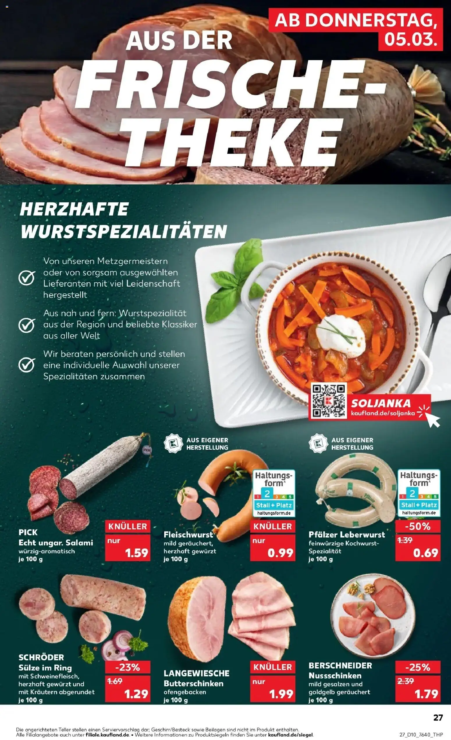 Kaufland Prospekt Castrop-Rauxel	 – gültig ab 02.03.2026 | Seite: 39 | Produkte: Theke, Salami