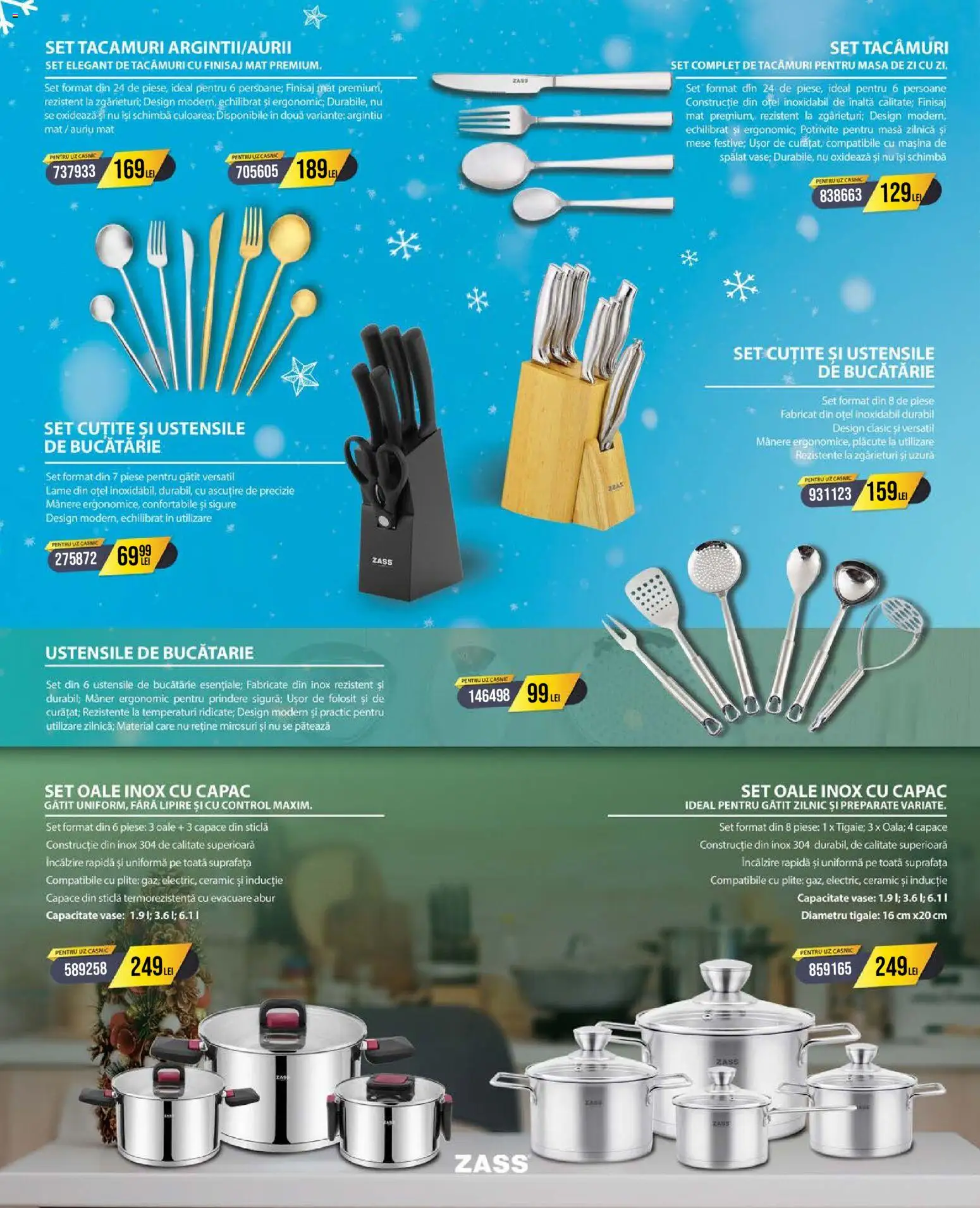 Noul catalog Selgros – valabil de la 01.12.2025 | Pagină: 6 | Produse: Tigaie, Set oale, Masă, Bucătărie