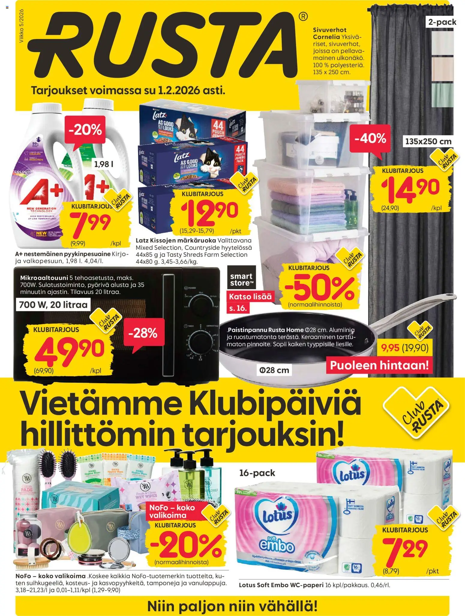 Rusta tarjoukset – voimassa 26.01.2026 alkaen | Sivu: 1