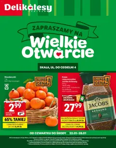 Pogląd oferty "Delikatesy Centrum Gazetka - Skała Otwarcie" - ważna od 22.01.2026
